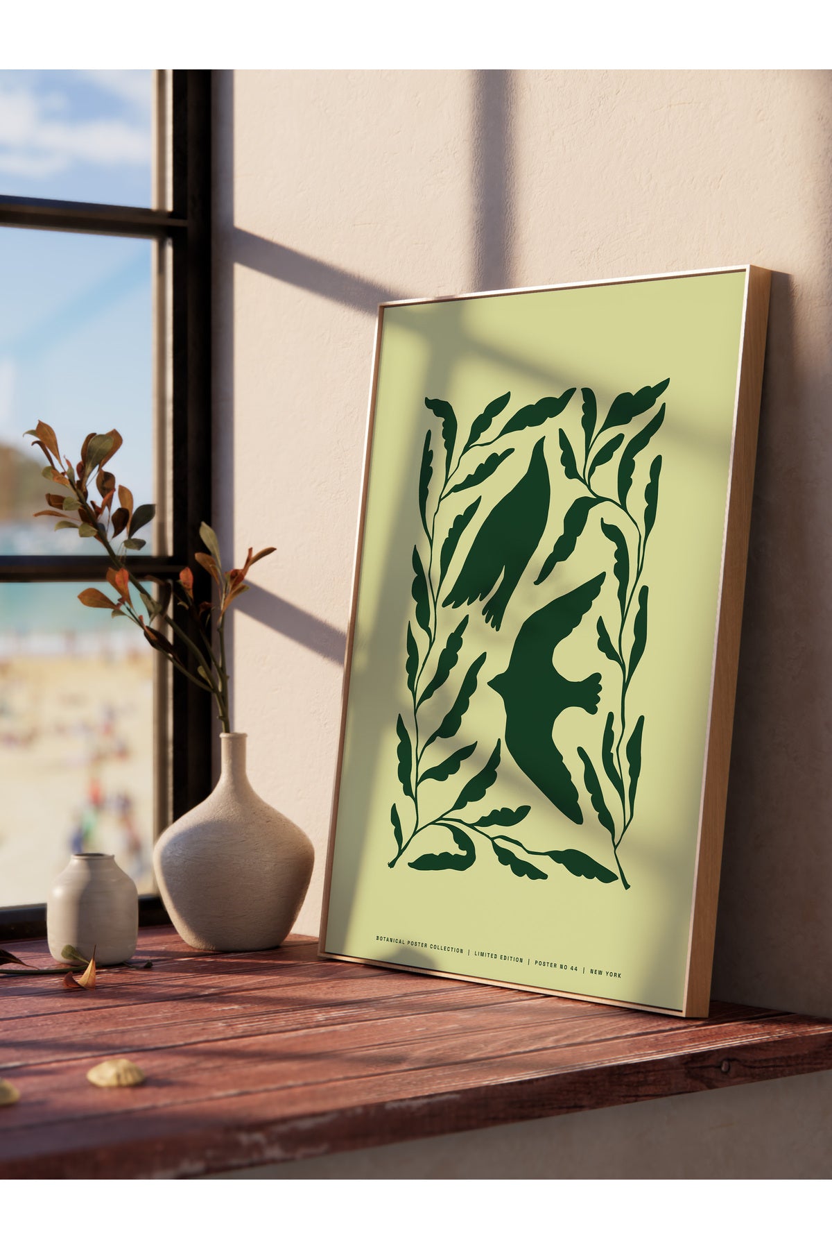 Tropikal Temalı Çerçevesiz Duvar Posteri, Estetik Poster - Salon, Mutfak ve Yatak Odası Dekoru