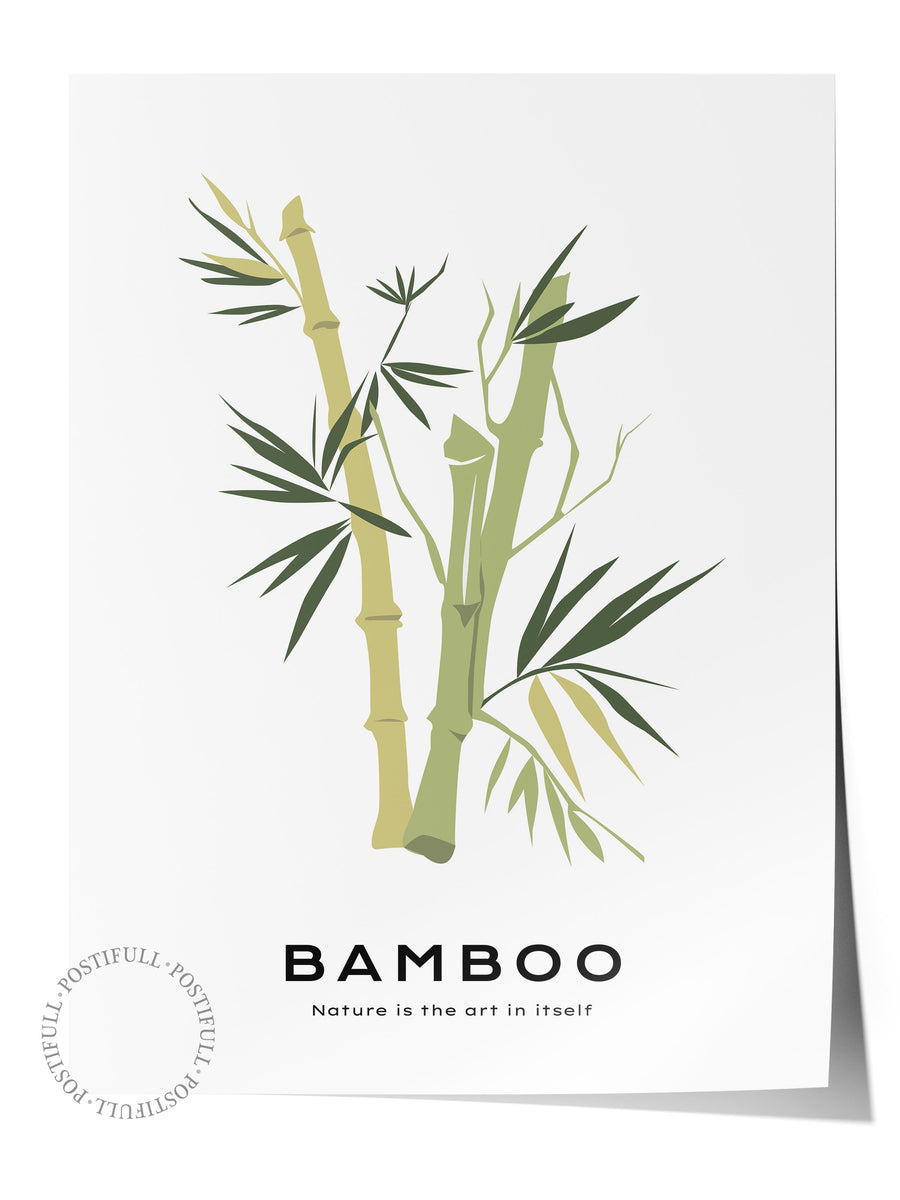 BAMBOO Tropikal İllustrasyon Çerçevesiz Poster