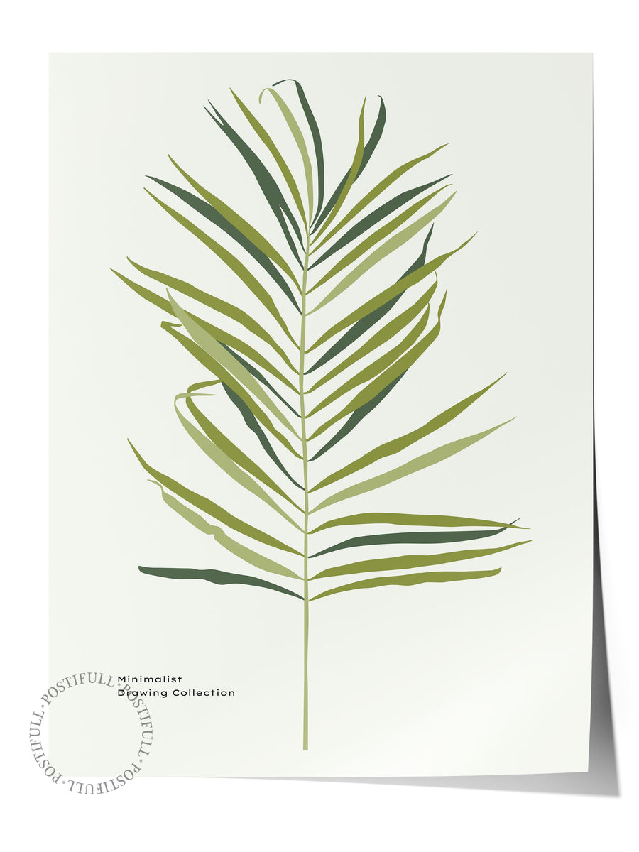 Minimalist Drawing Collection Tropikal İllustrasyon Çerçevesiz Poster