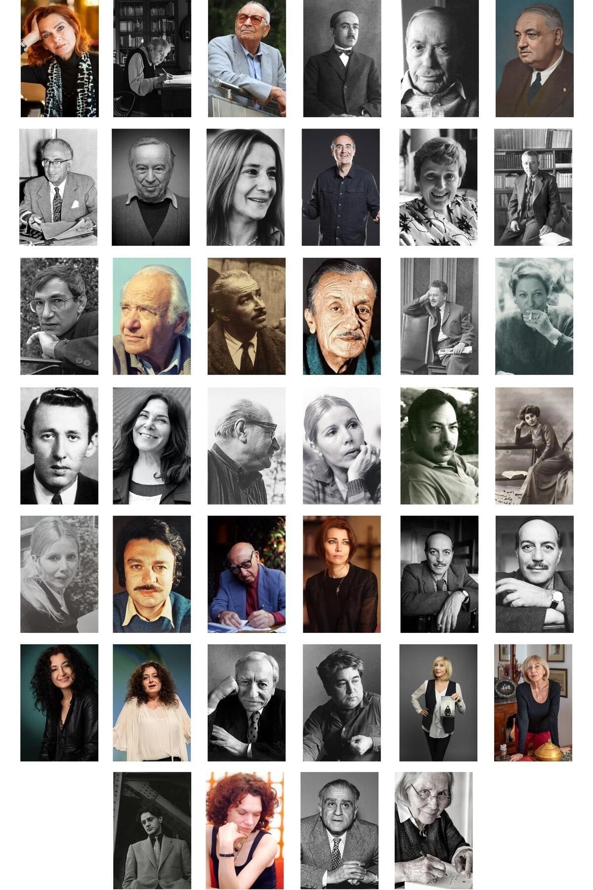 Türk Yazarlar Kolaj Seti, Poster Seti, Yazarlar Duvar Posteri Bant Hediyeli - 40 Adet 10*15cm