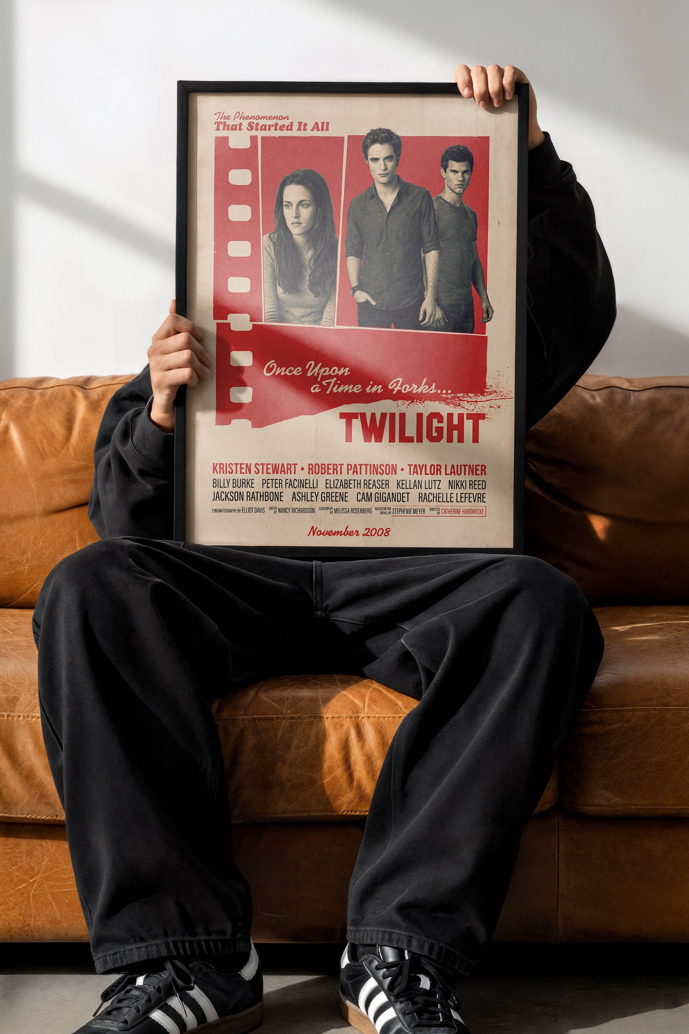 Twilight Siyah Çerçeveli Poster, Sinema ve Dizi Tablo, Film Dizi Afişleri NO:112895
