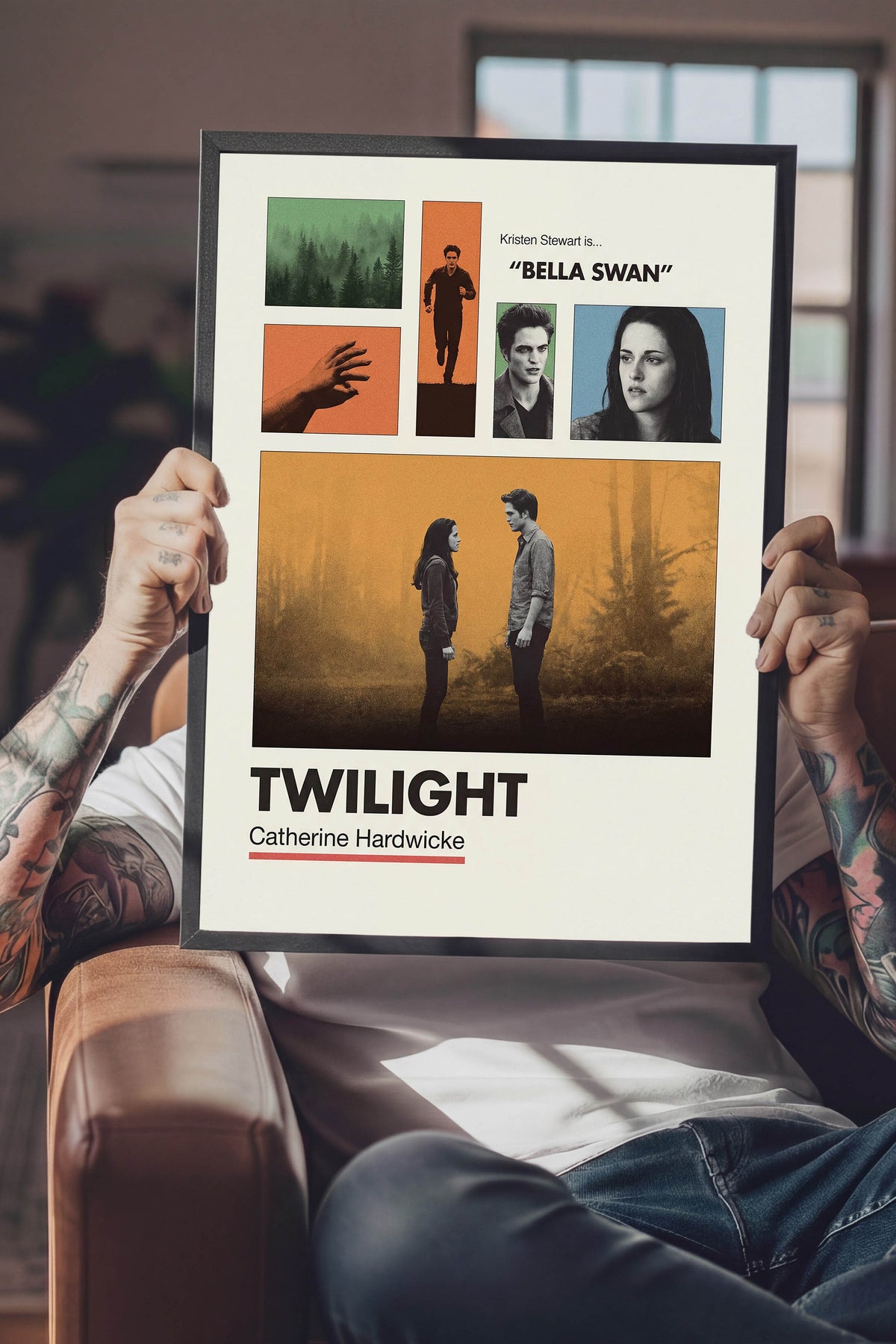 Twilight Siyah Çerçeveli Poster, Sinema ve Dizi Tablo, Film Dizi Afişleri NO:112946