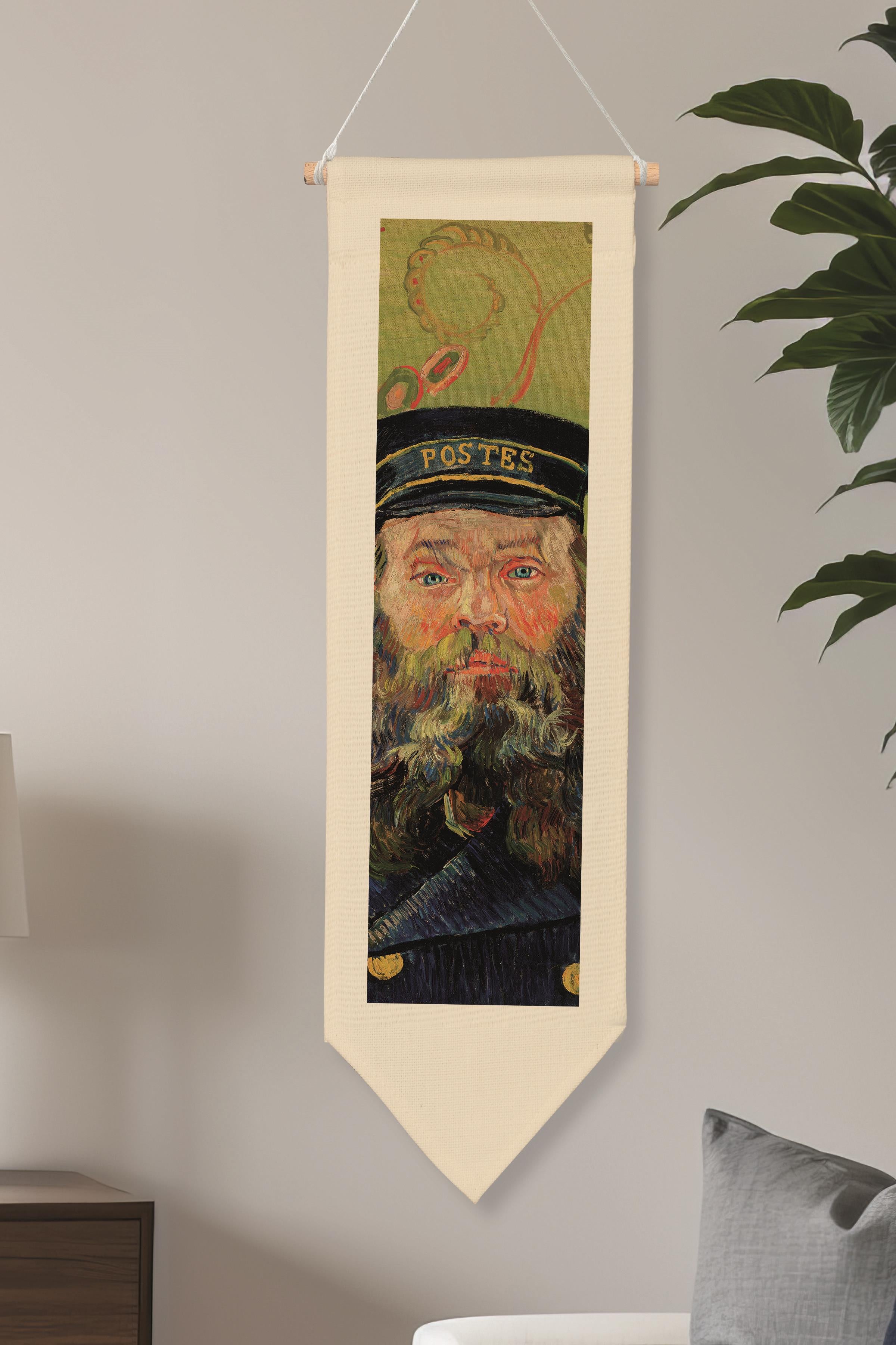 Van Gogh Duvar Halısı, Sanat Serisi Dekor, 100cm Kanvas Flama Askılı Duvar Örtüsü NO:733