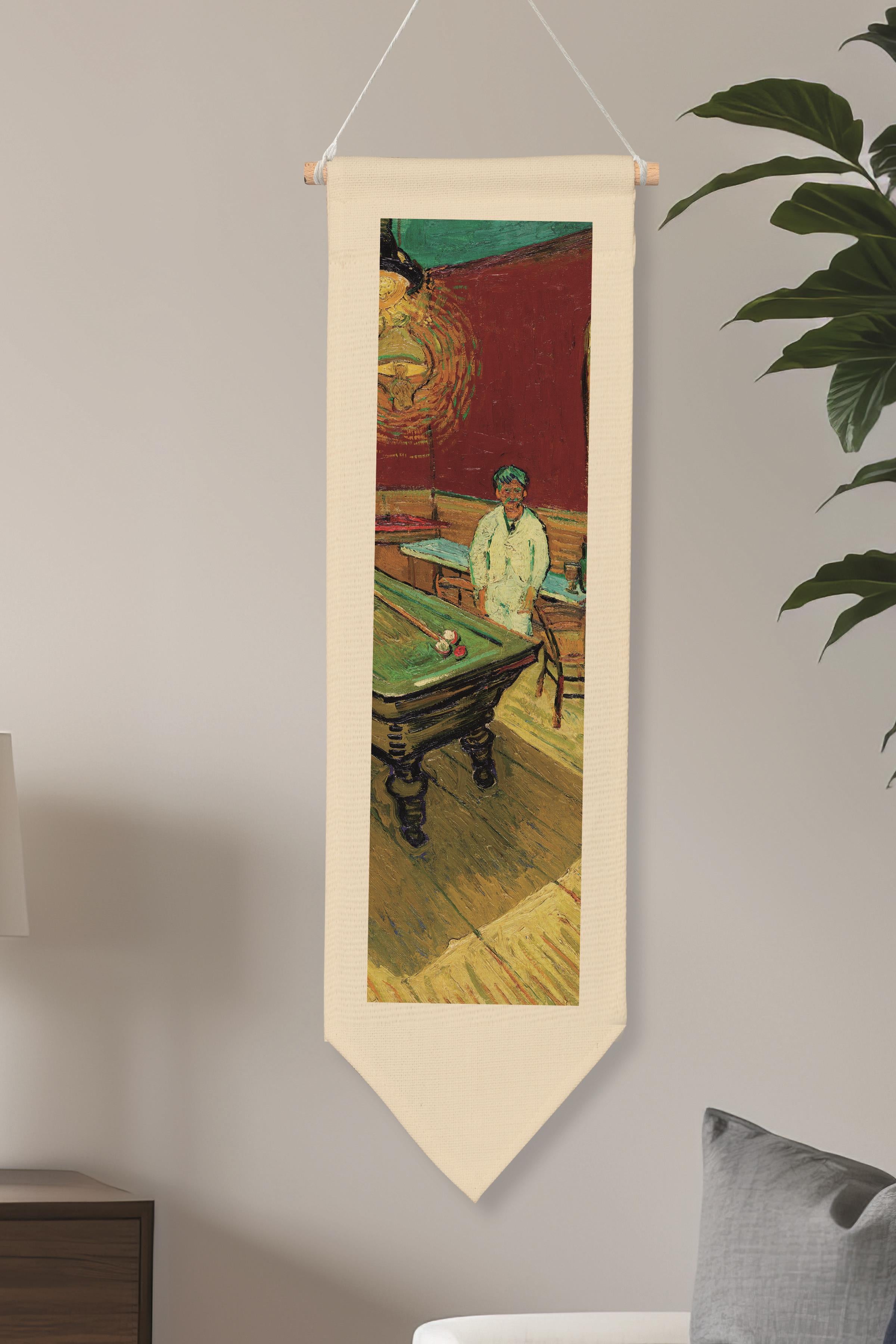 Van Gogh Duvar Halısı, Sanat Serisi Dekor, 100cm Kanvas Flama Askılı Duvar Örtüsü NO:734