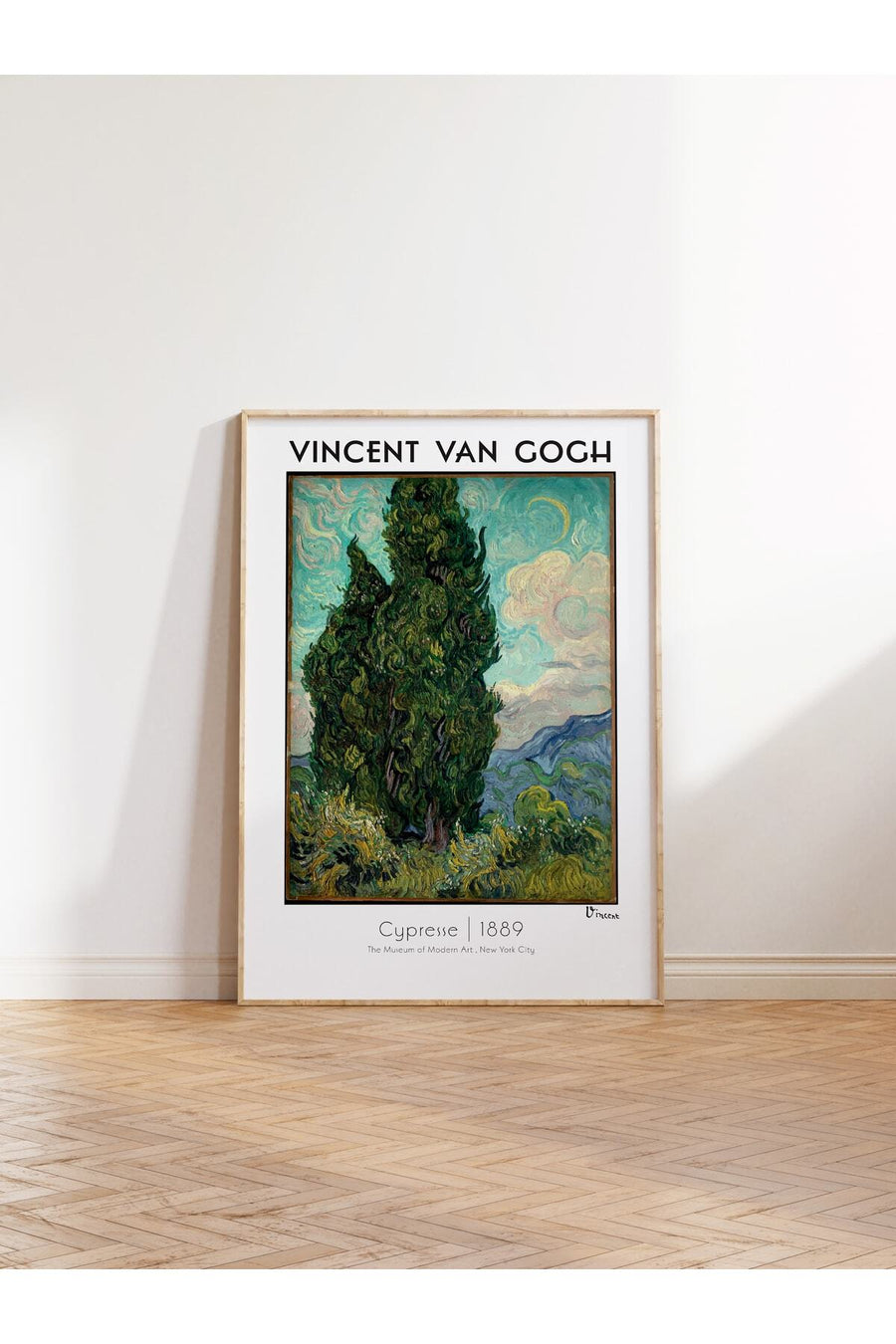 Farklı Tonlarda Vincent Van Gogh Modern Sanat Çerçevesiz Poster