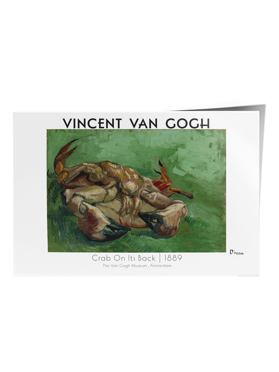 Sırtüstü Yengeç Modern Sanat Çerçevesiz Poster