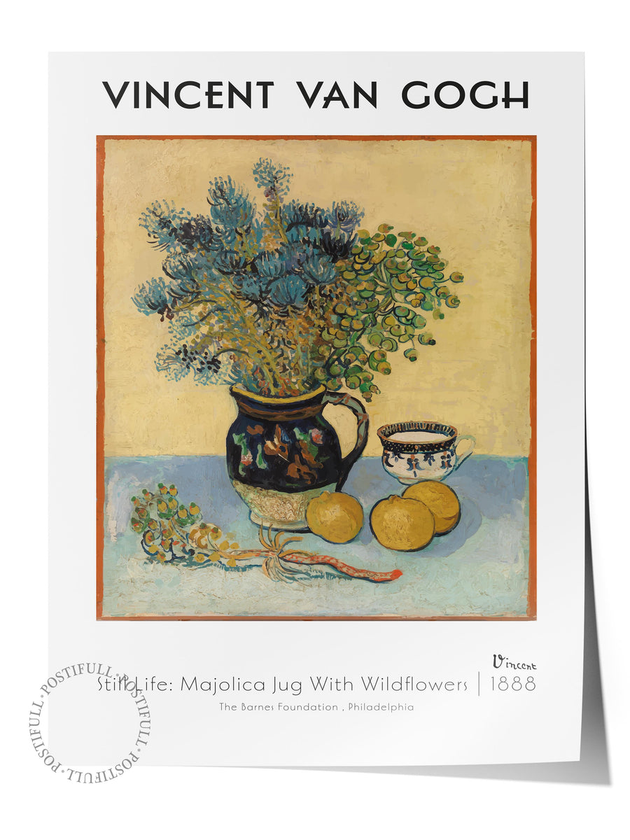 Farklı Tonlarda Vincent Van Gogh Modern Sanat Çerçevesiz Poster