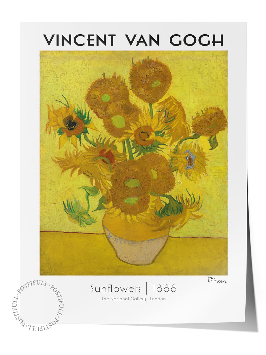 Ayçiçekleri Modern Sanat Çerçevesiz Poster