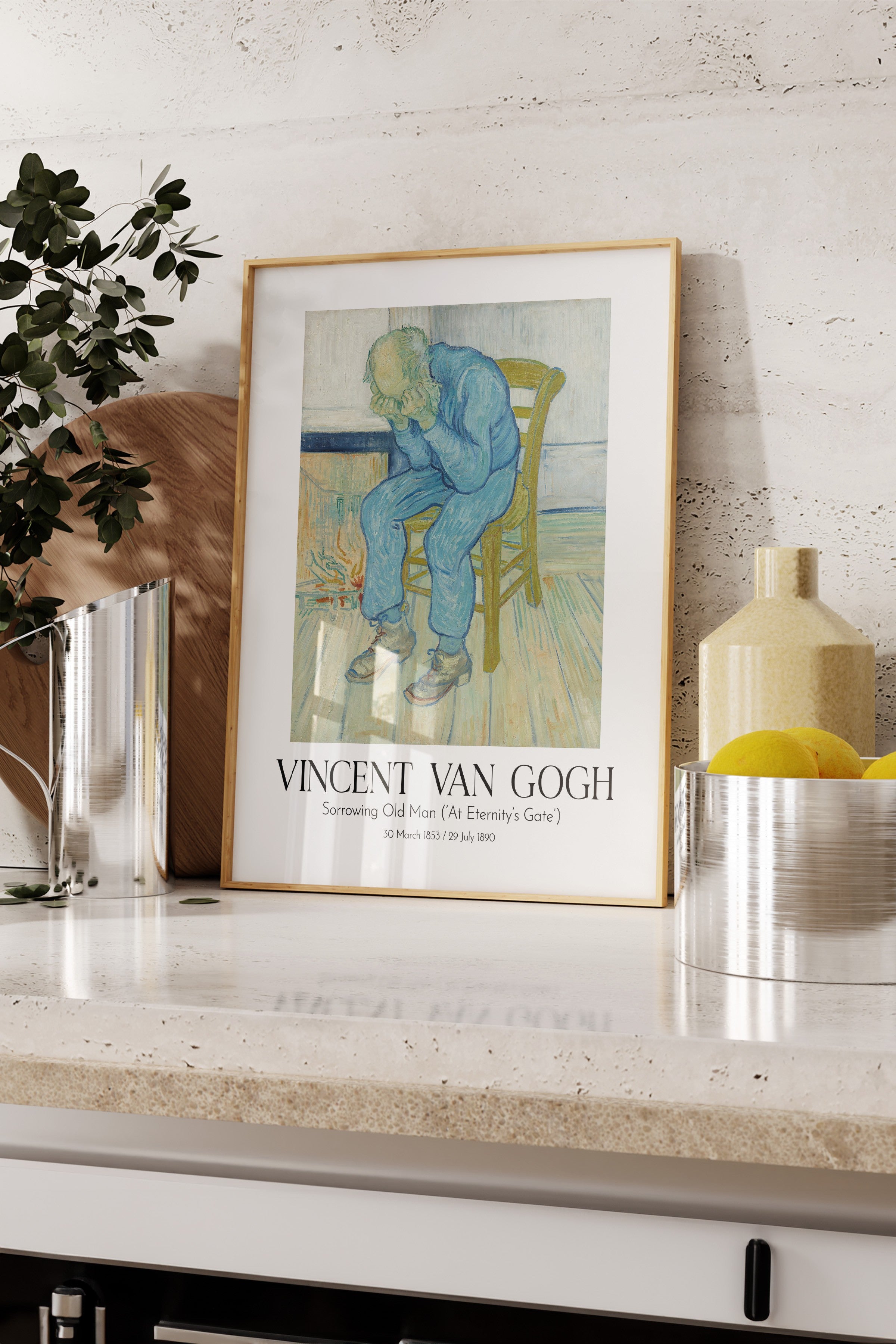 Vincent Van Gogh, Ahşap Çerçeveli Tablo, Sanat Serisi NO:110616