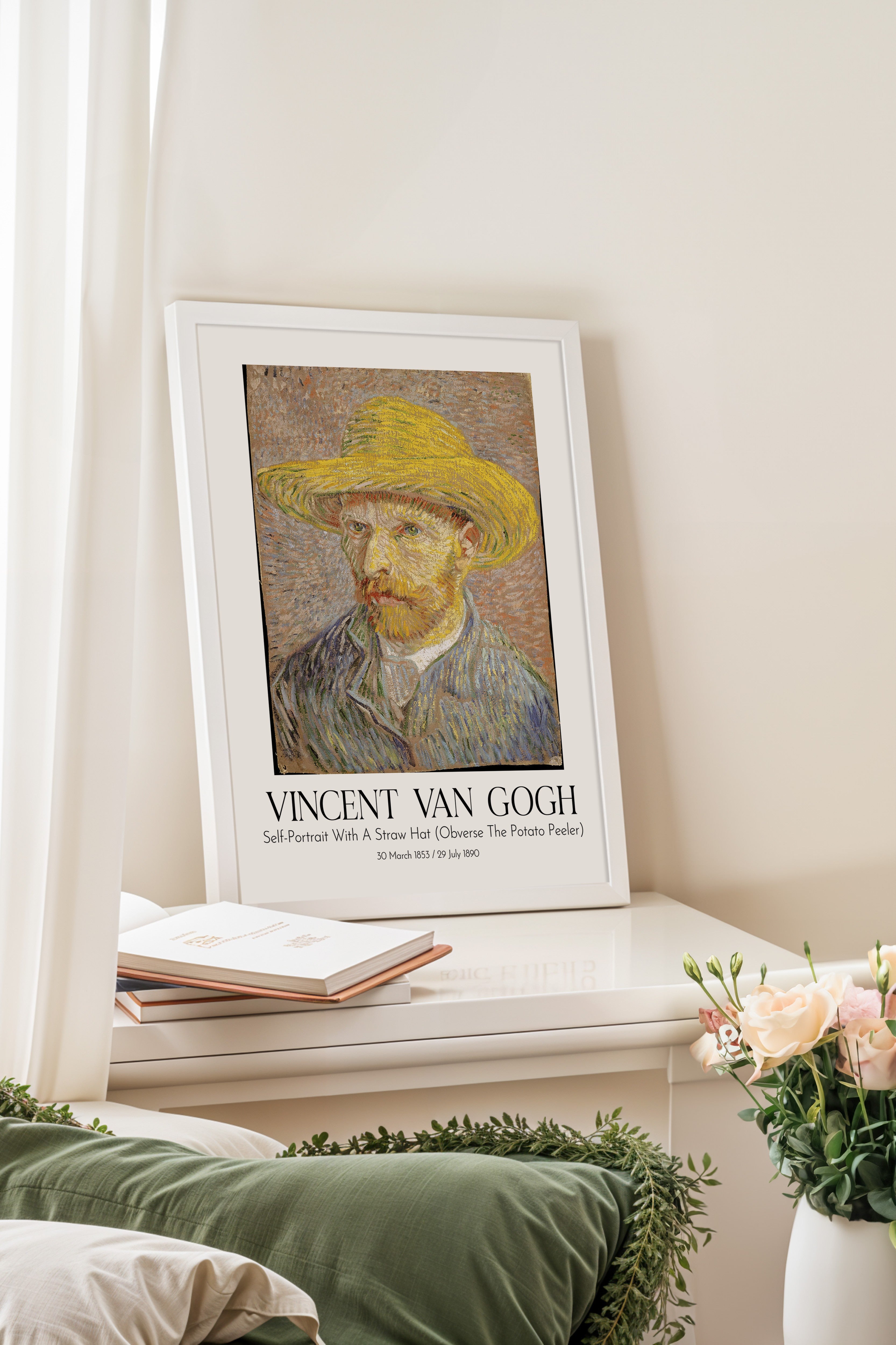 Vincent Van Gogh, Beyaz Çerçeveli Tablo, Sanat Serisi NO:110614