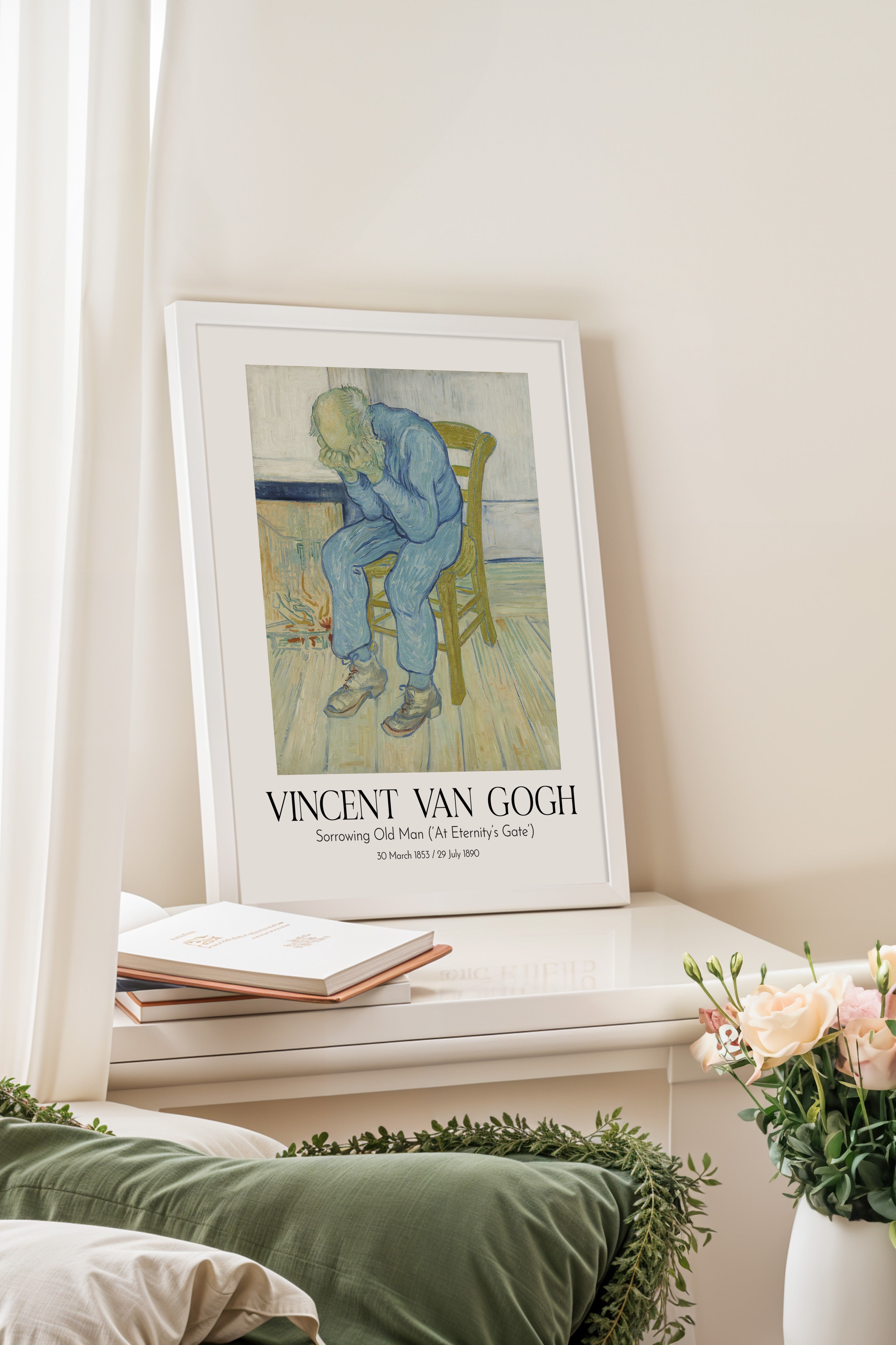 Vincent Van Gogh, Beyaz Çerçeveli Tablo, Sanat Serisi NO:110616