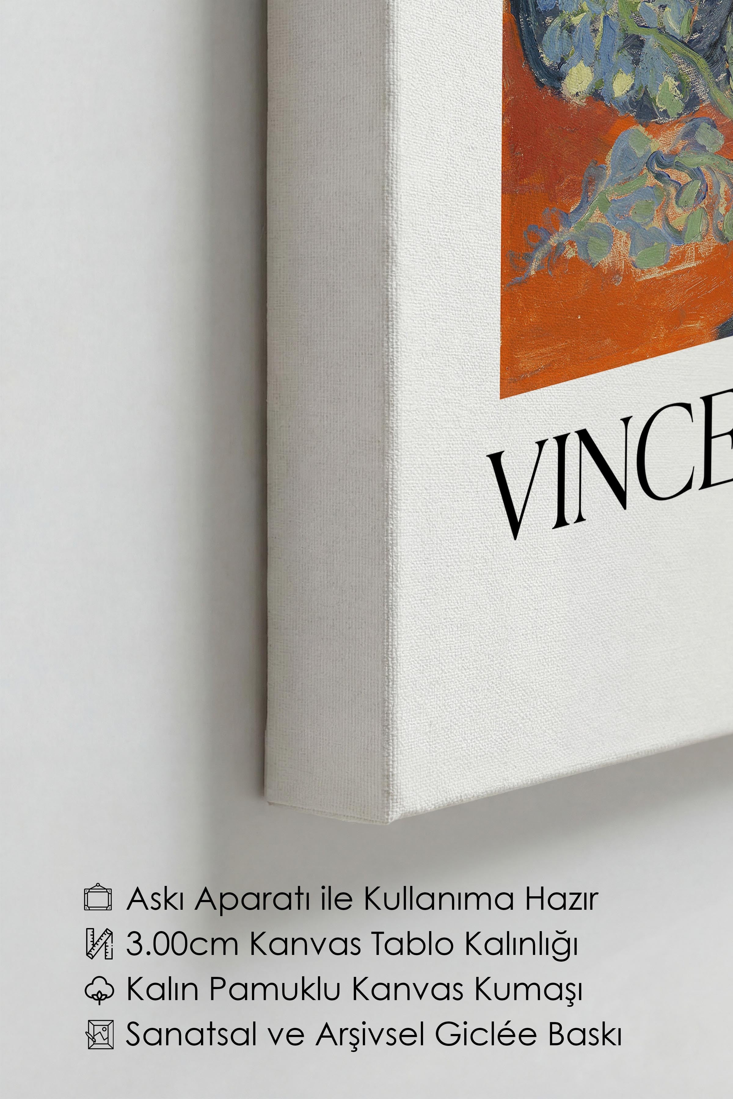 Vincent Van Gogh - Dr Paul Gachet, Kanvas Tablo, Sanat Serisi NO:110599