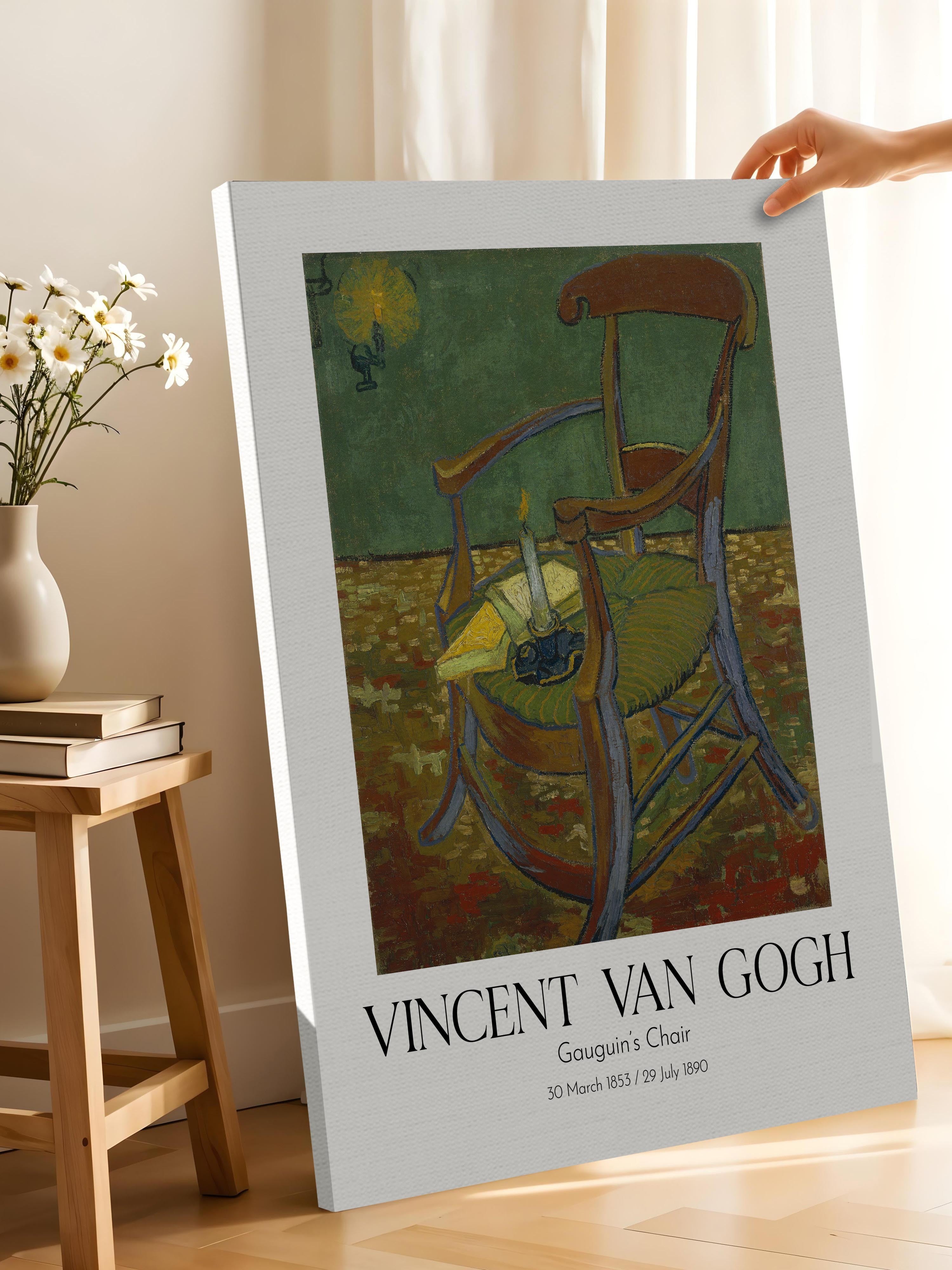 Vincent Van Gogh - Gauguin'S Chair, Kanvas Tablo, Sanat Serisi NO:110602