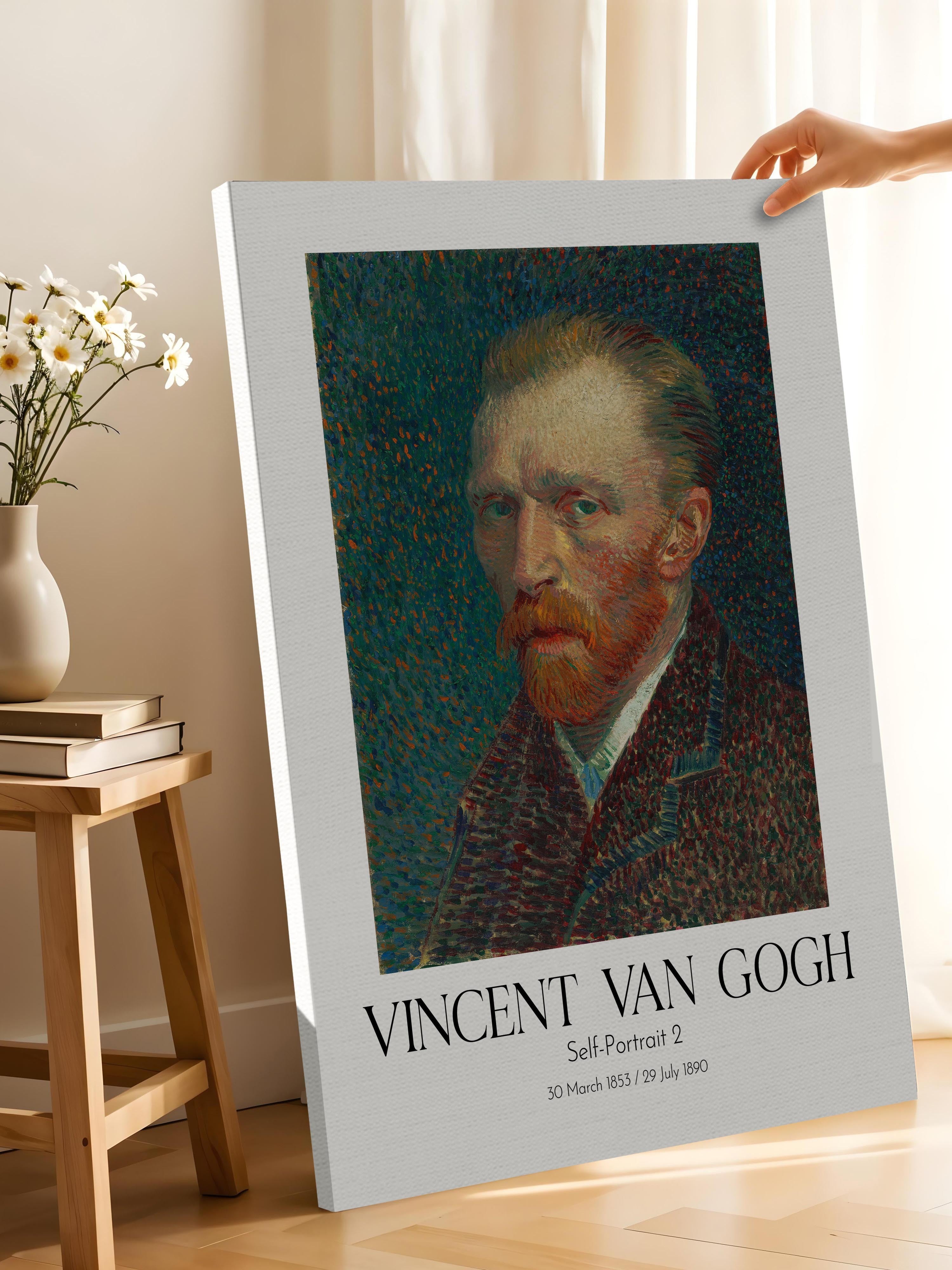 Vincent Van Gogh - Self-Portrait 2, Kanvas Tablo, Sanat Serisi NO:110613