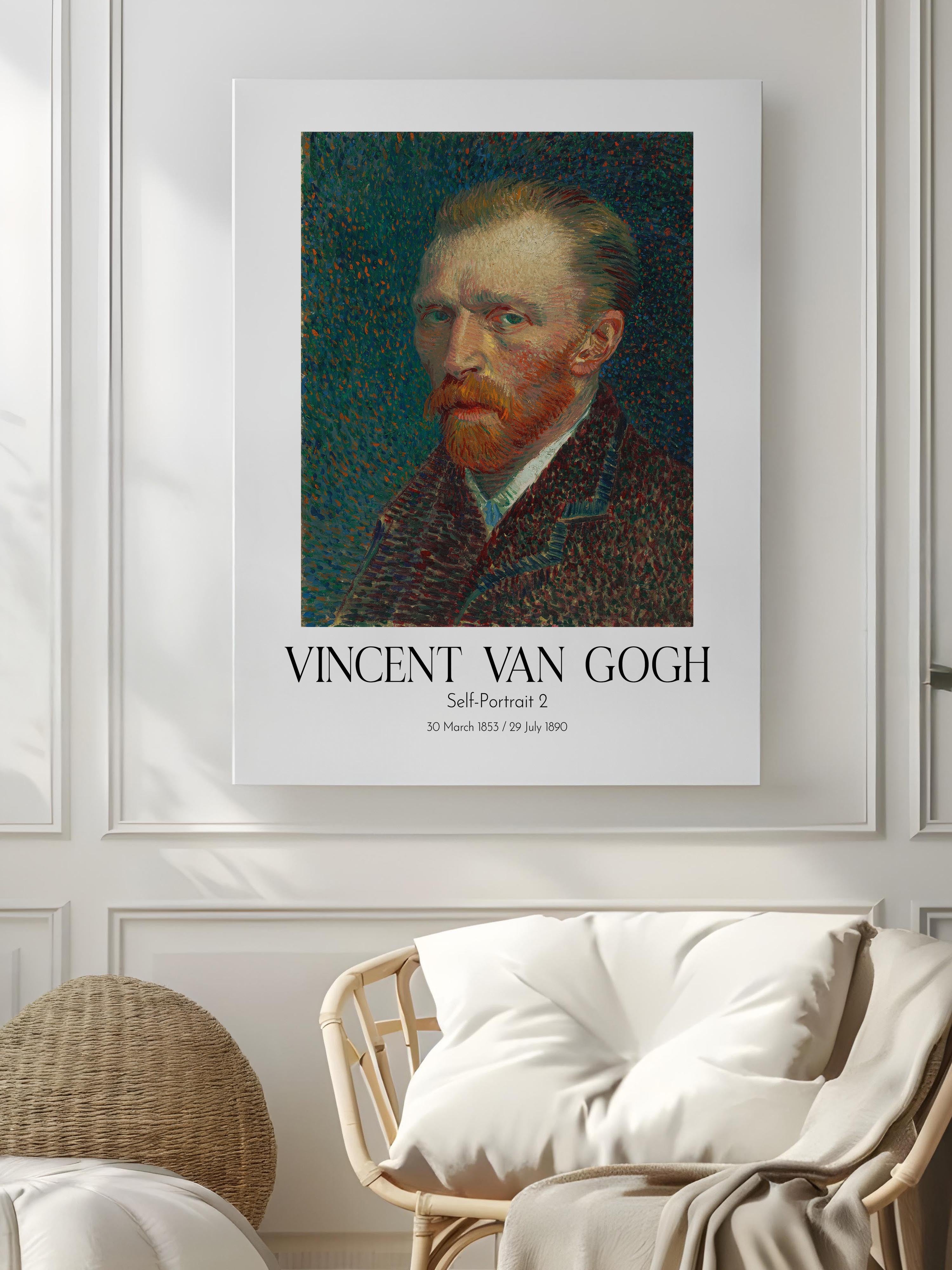 Vincent Van Gogh - Self-Portrait 2, Kanvas Tablo, Sanat Serisi NO:110613