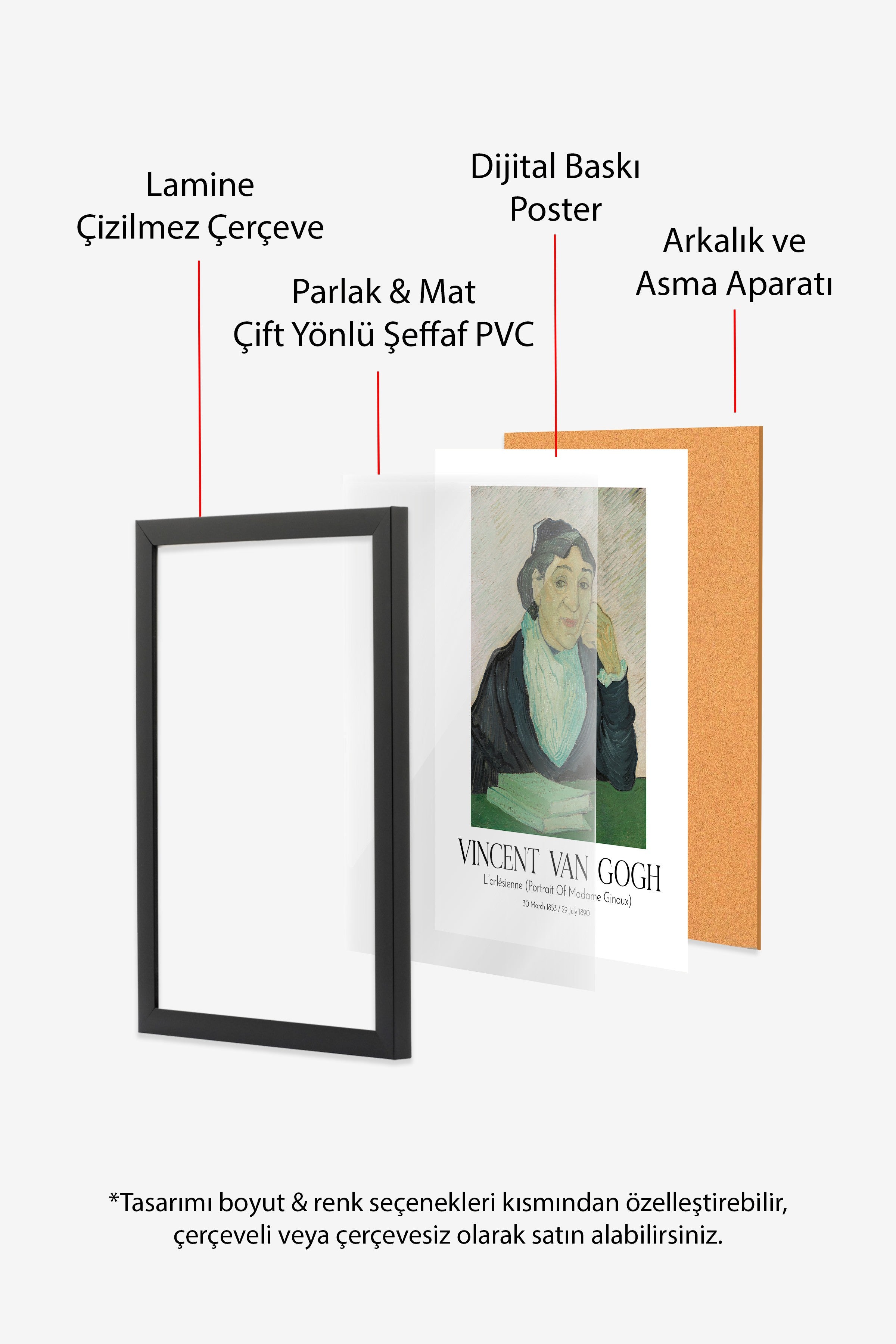 Vincent Van Gogh, Siyah Çerçeveli Tablo, Sanat Serisi NO:110609