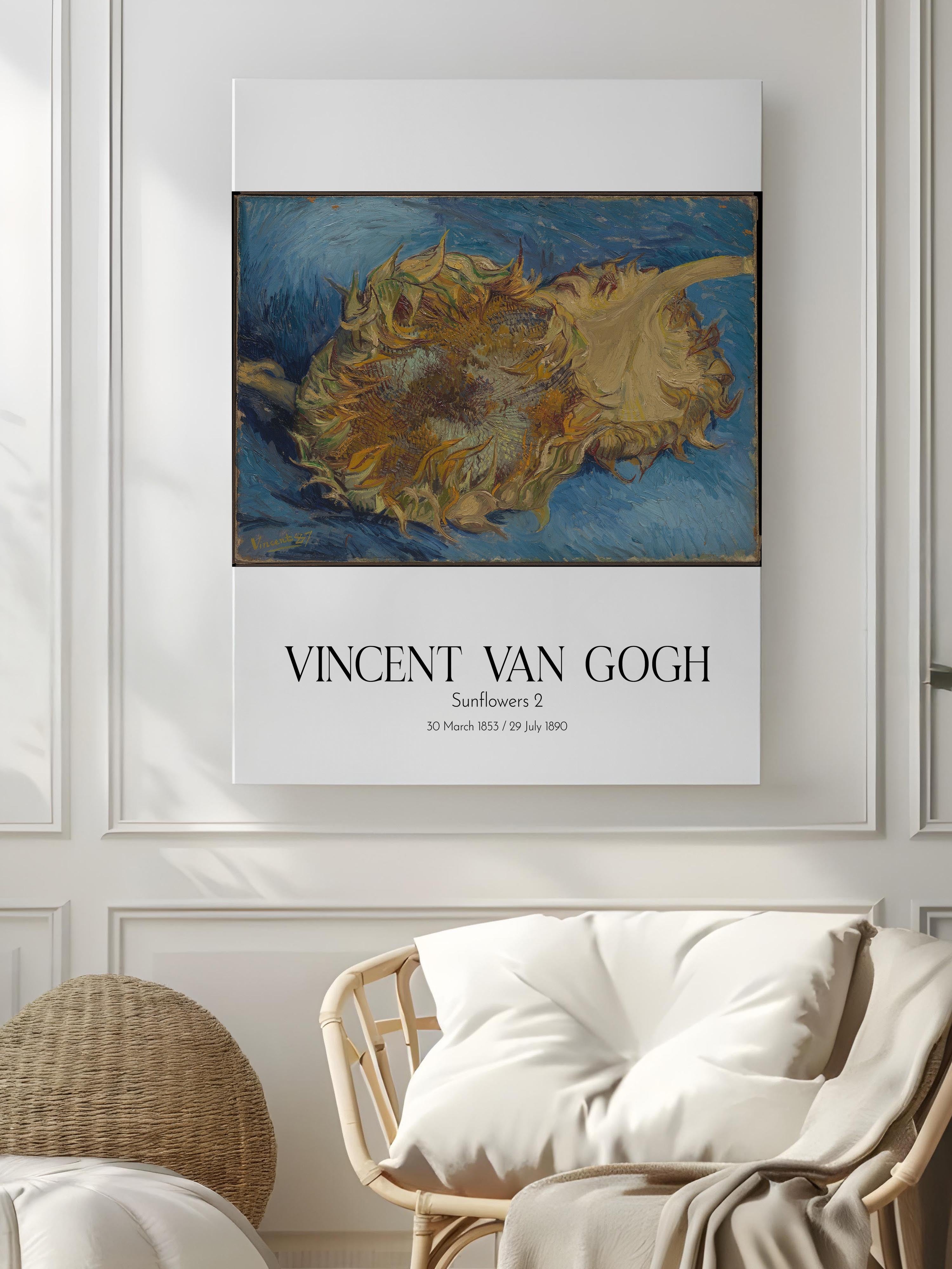Vincent Van Gogh - Sunflowers 2, Kanvas Tablo, Sanat Serisi NO:110618