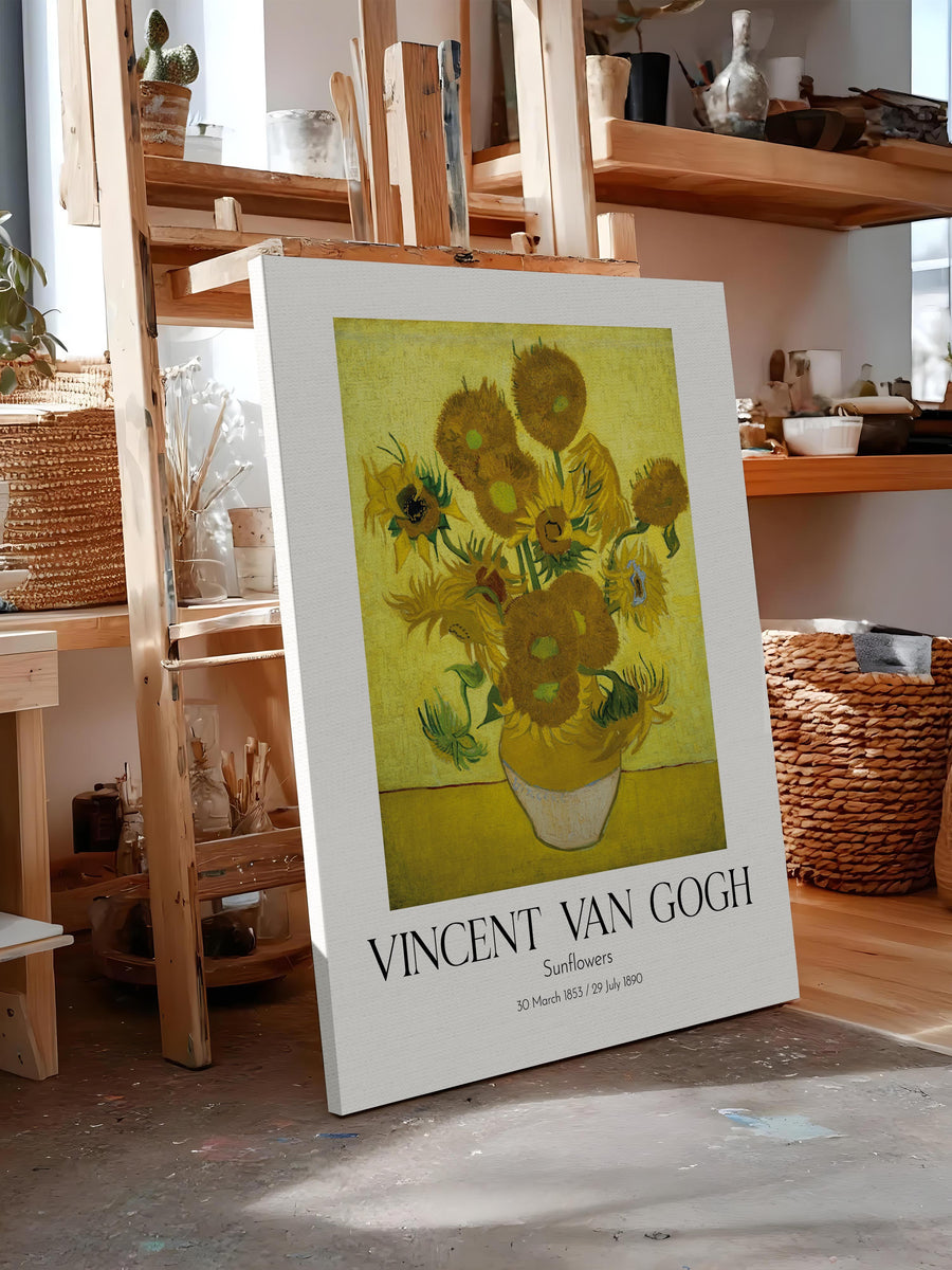 Vincent Van Gogh - Sunflowers, Kanvas Tablo, Sanat Serisi NO:110619