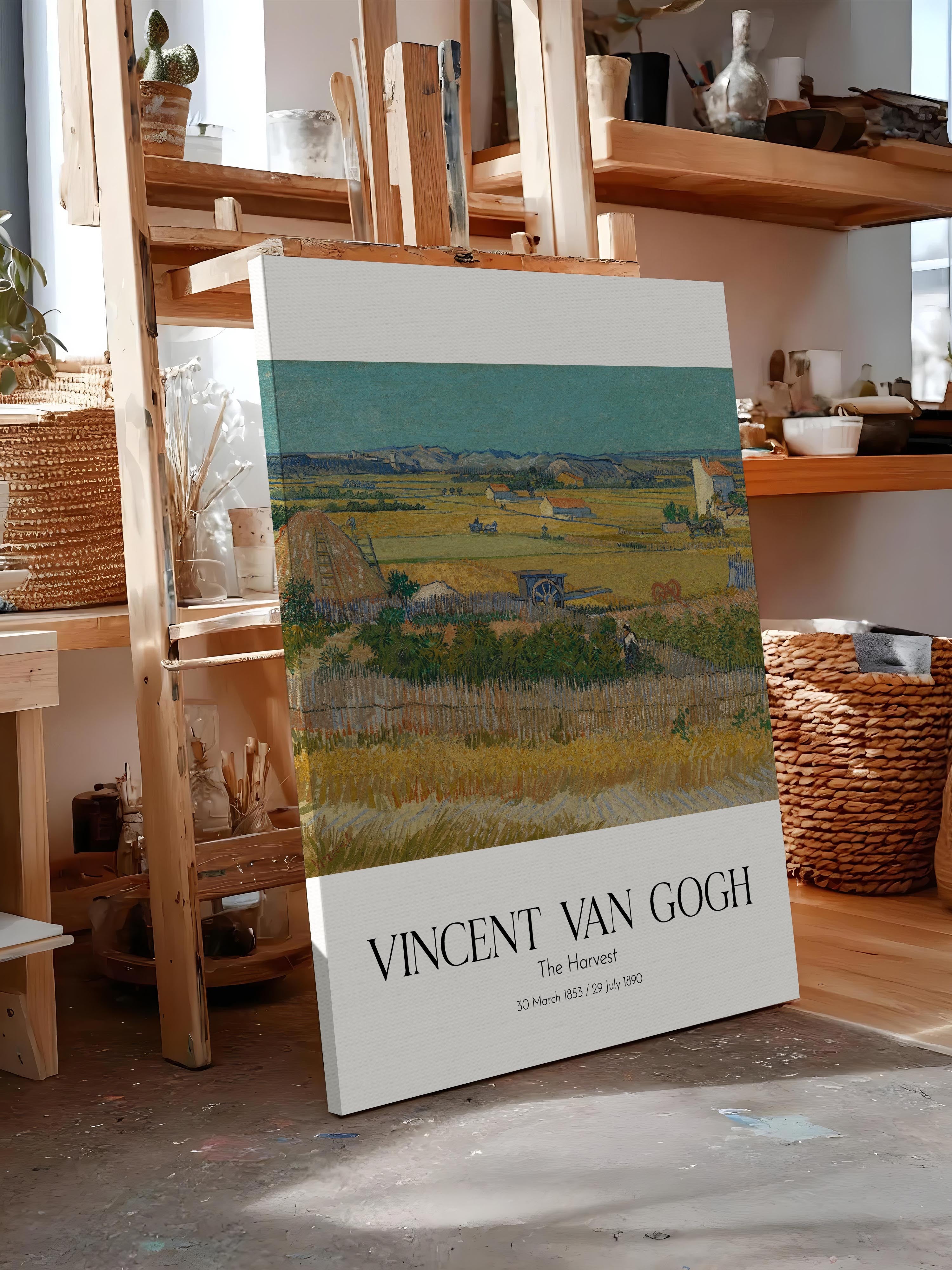 Vincent Van Gogh - The Harvest, Kanvas Tablo, Sanat Serisi NO:110623