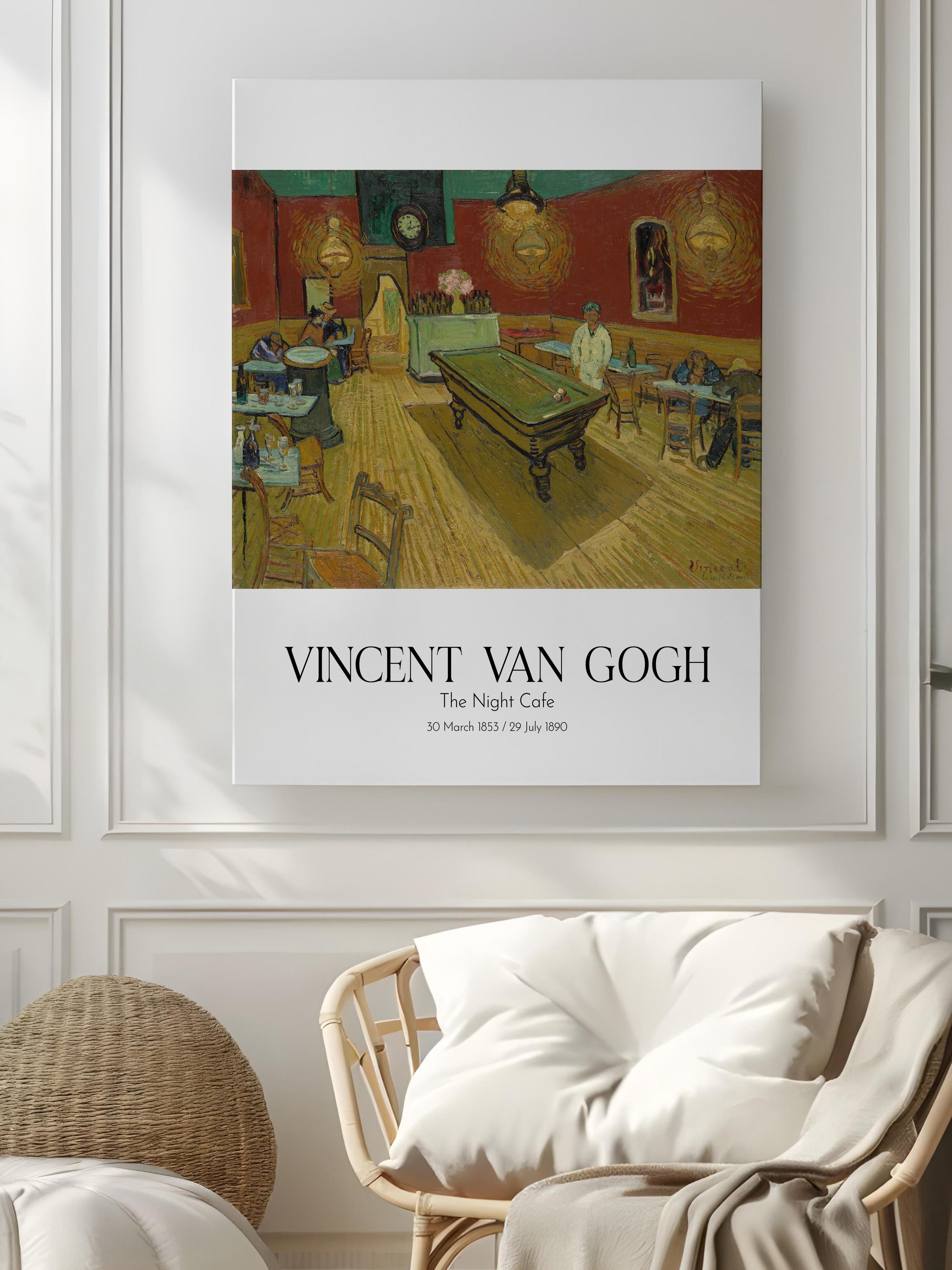 Vincent Van Gogh - The Night Cafe, Kanvas Tablo, Sanat Serisi NO:110603