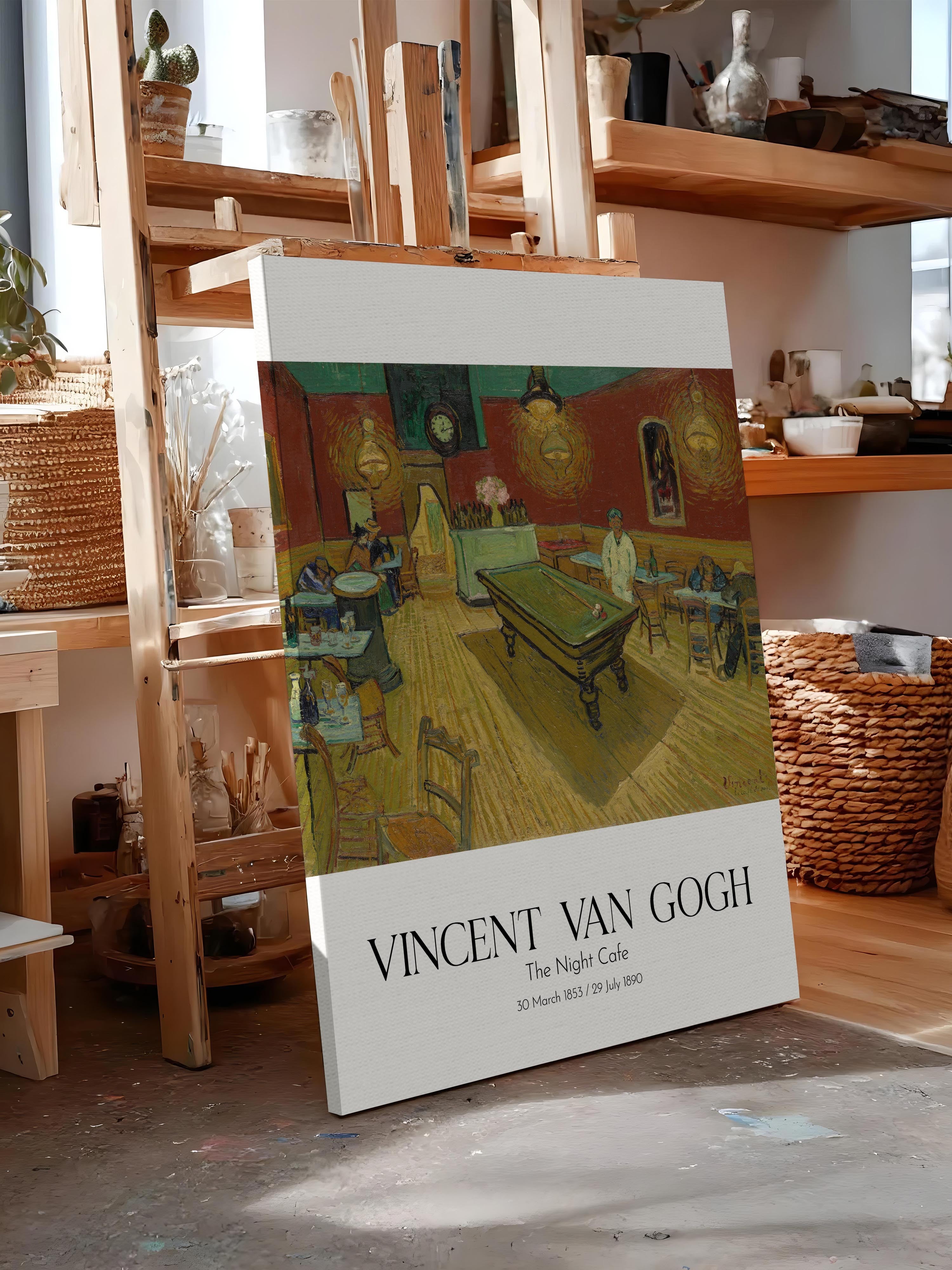 Vincent Van Gogh - The Night Cafe, Kanvas Tablo, Sanat Serisi NO:110603