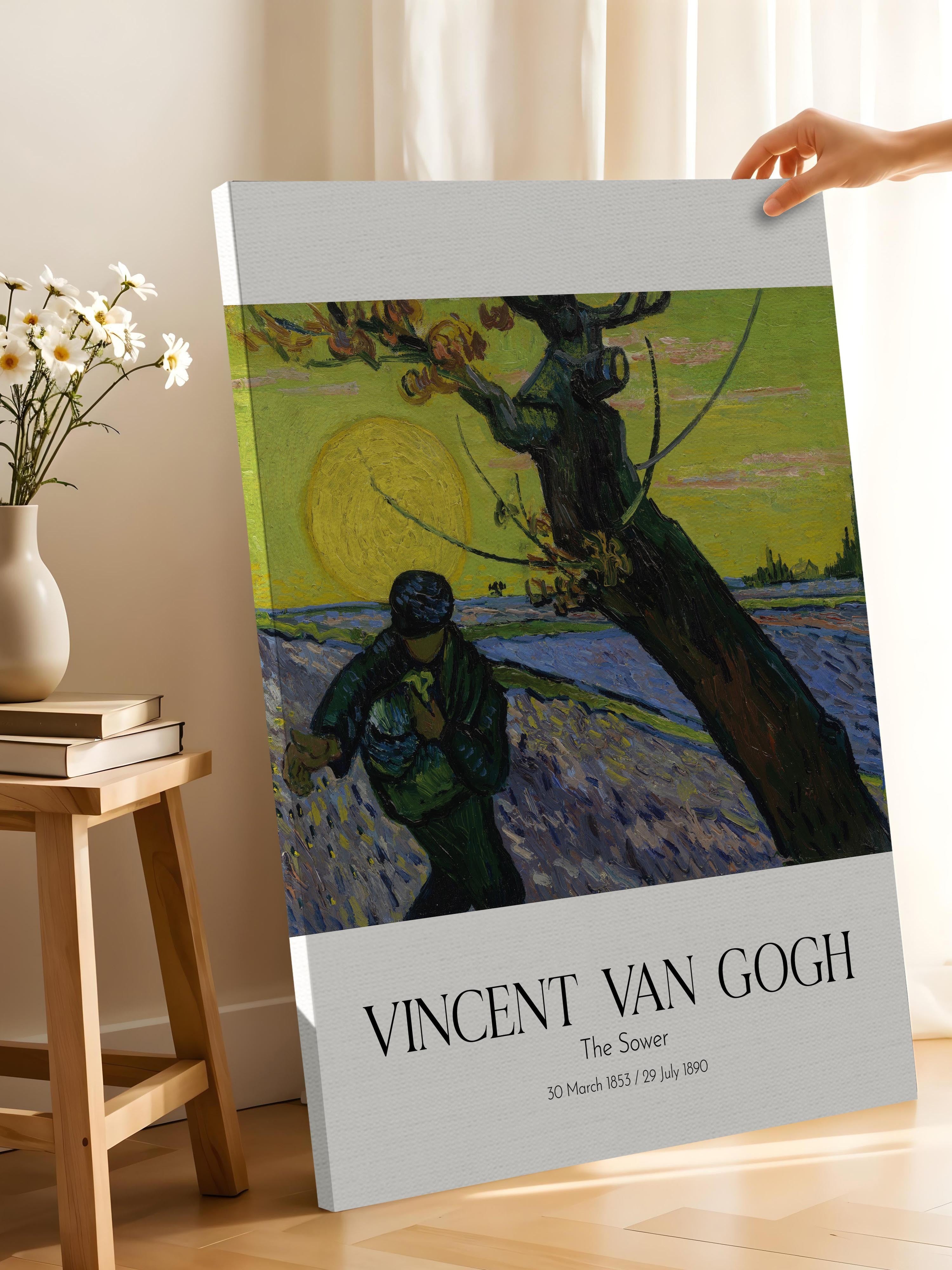 Vincent Van Gogh - The Sower, Kanvas Tablo, Sanat Serisi NO:110625