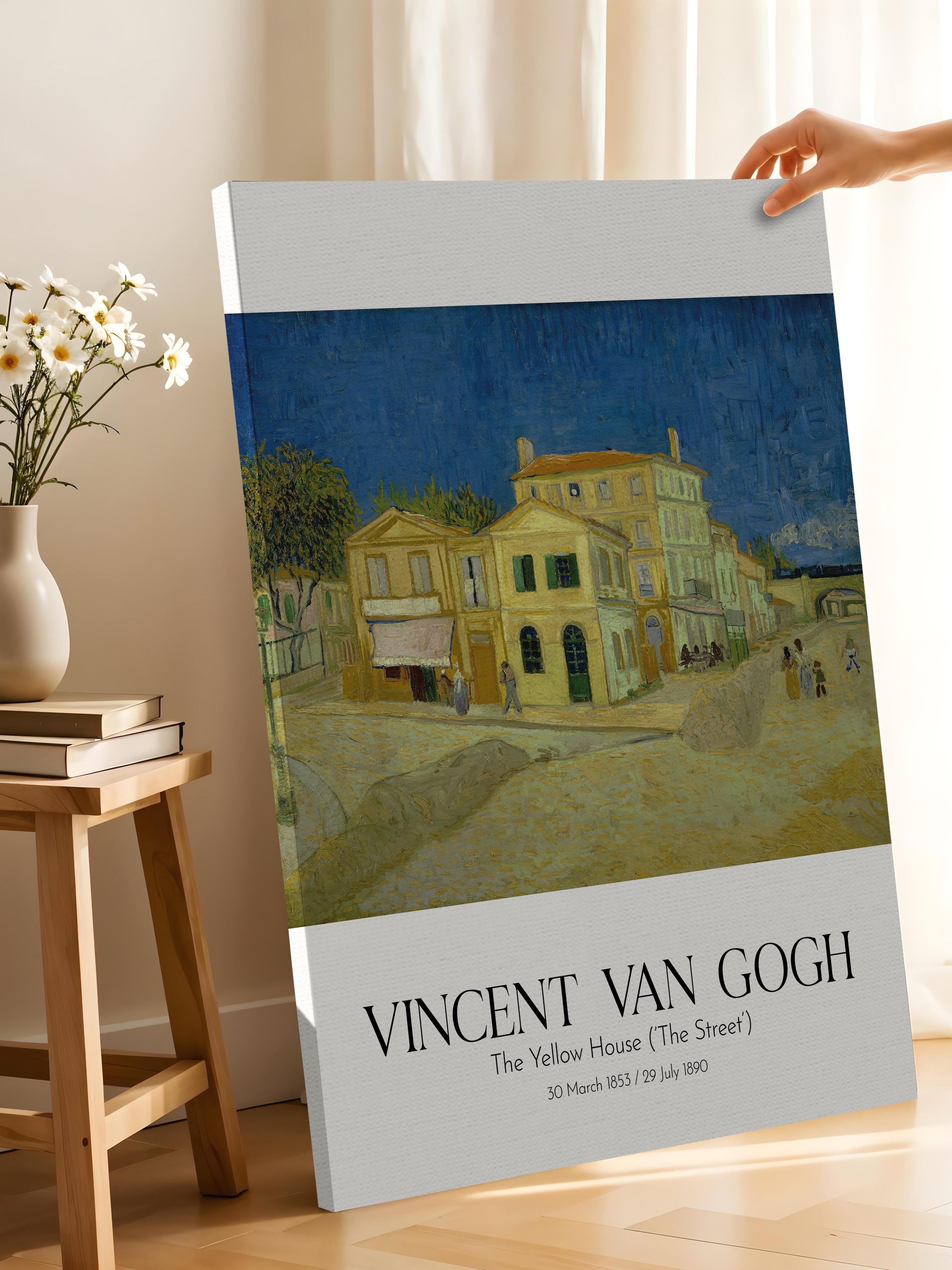 Vincent Van Gogh - The Yellow House (`The Street'), Kanvas Tablo, Sanat Serisi NO:110627