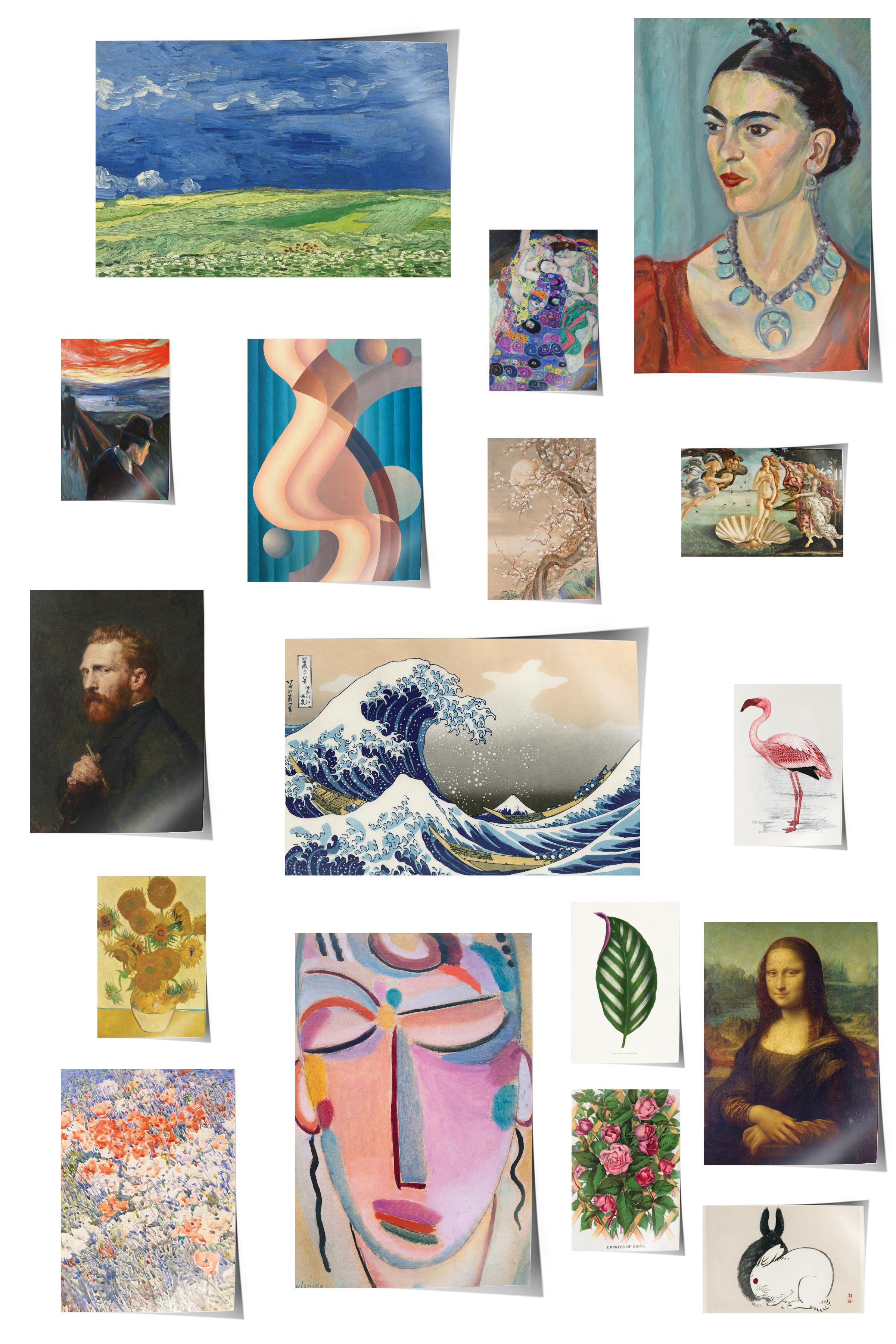 Vintage Duvar Poster Seti - 17 Adet Vintage Poster - Ev ve Ofis Duvar Tablosu - Çerçevesiz Poster