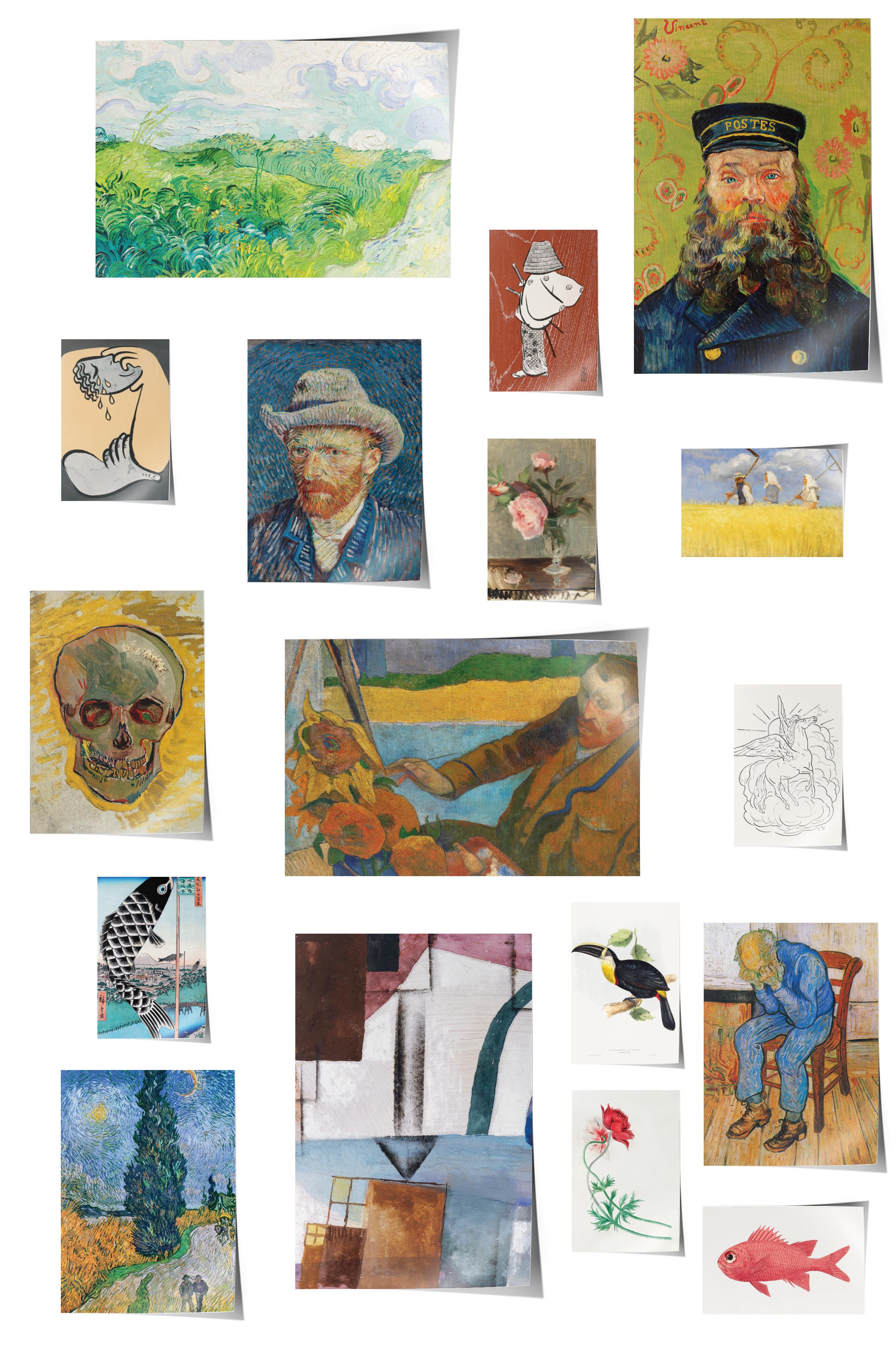 Vintage Duvar Poster Seti - 17 Adet Vintage Poster - Ev ve Ofis Duvar Tablosu - Çerçevesiz Poster