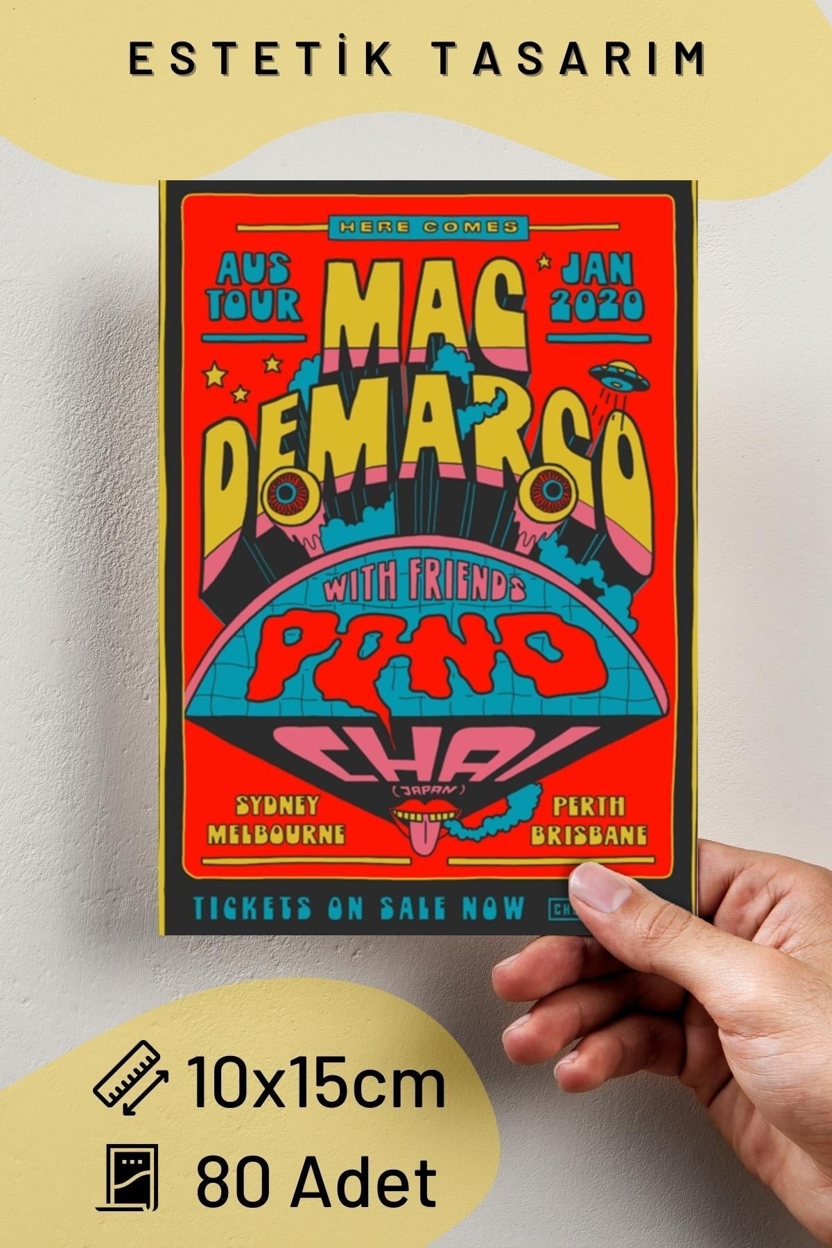 Vintage Duvar Posteri Kolaj Set - 80 Adet - Arkası Yapışkanlı - Vintage Poster Seti - 10cm*15cm