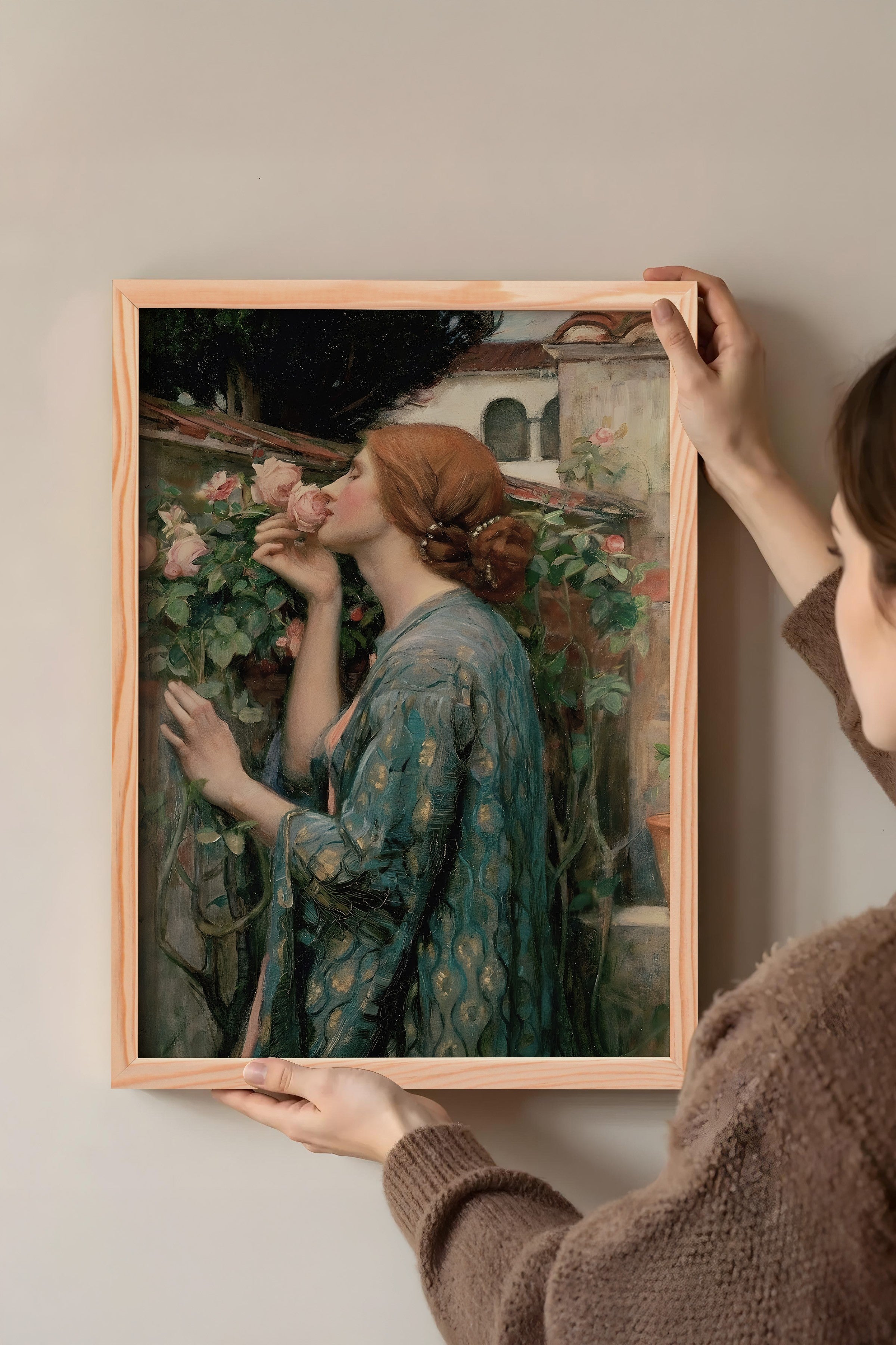 Vintage Tablo, Ahşap Çerçeveli Poster, Vintage Duvar Dekoru