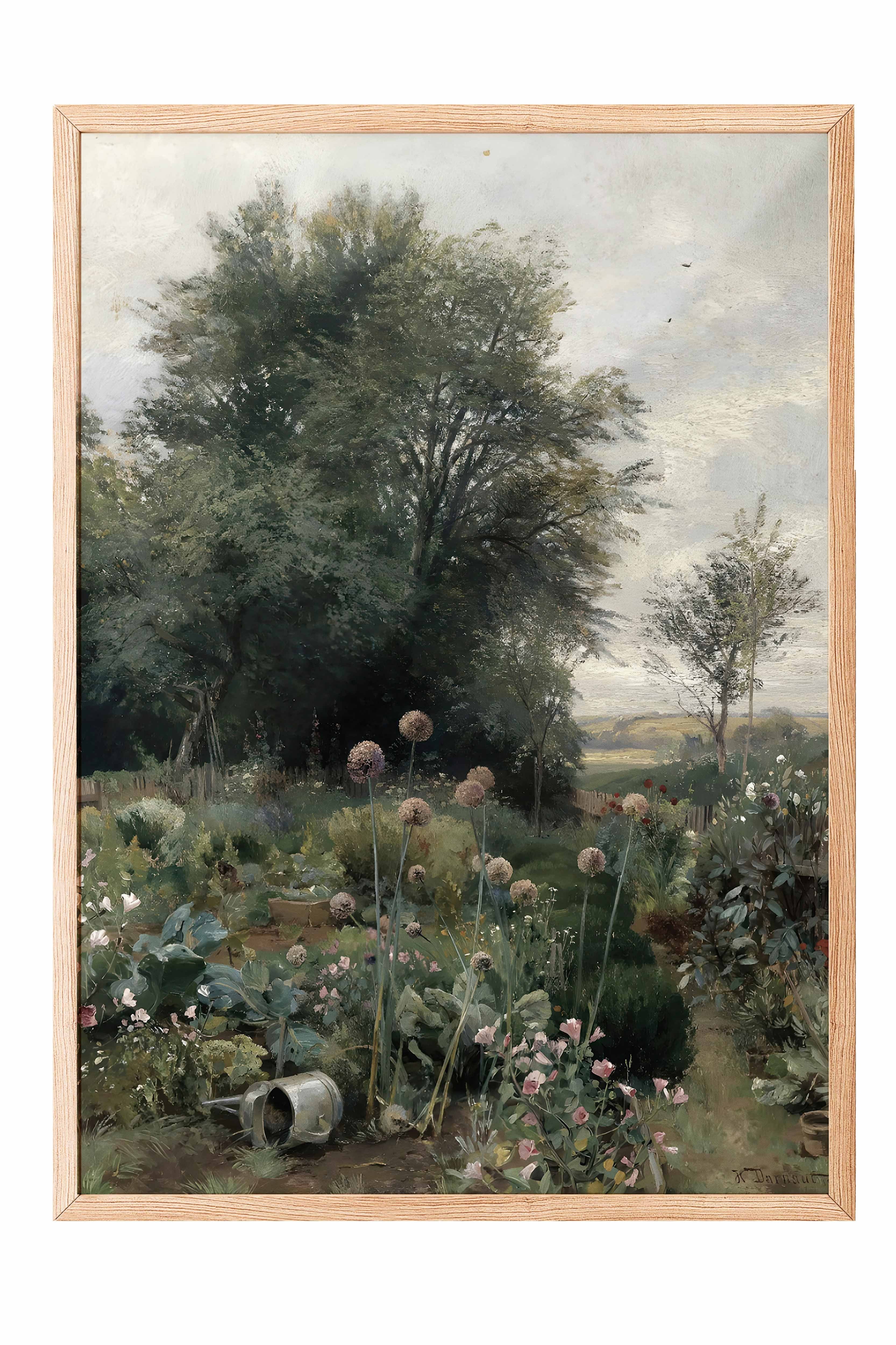 Vintage Tablo, Ahşap Çerçeveli Poster, Vintage Duvar Dekoru