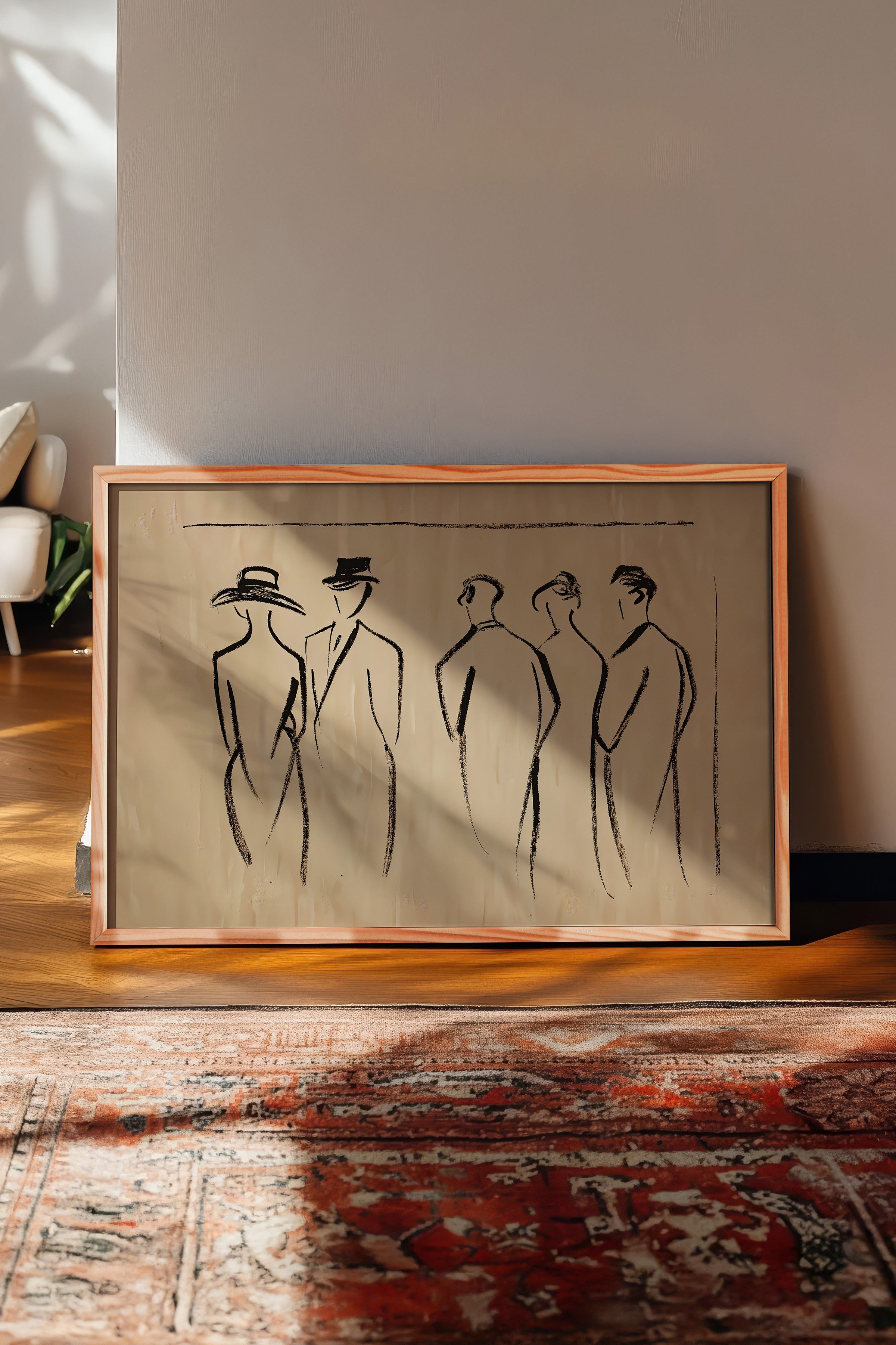 Vintage Tablo, Ahşap Çerçeveli Poster, Vintage Duvar Dekoru