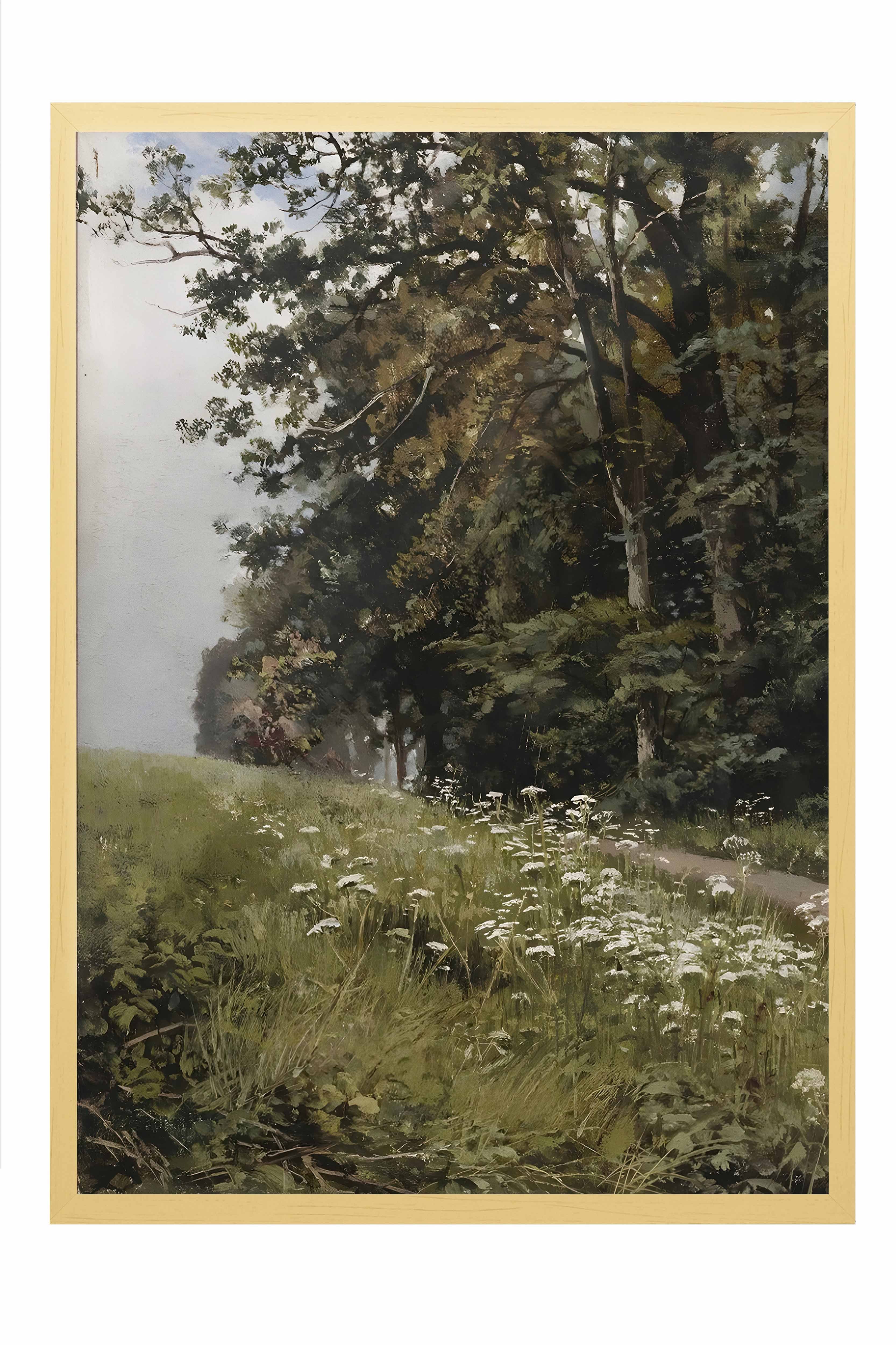 Vintage Tablo, Bej Çerçeveli Poster, Vintage Duvar Dekoru