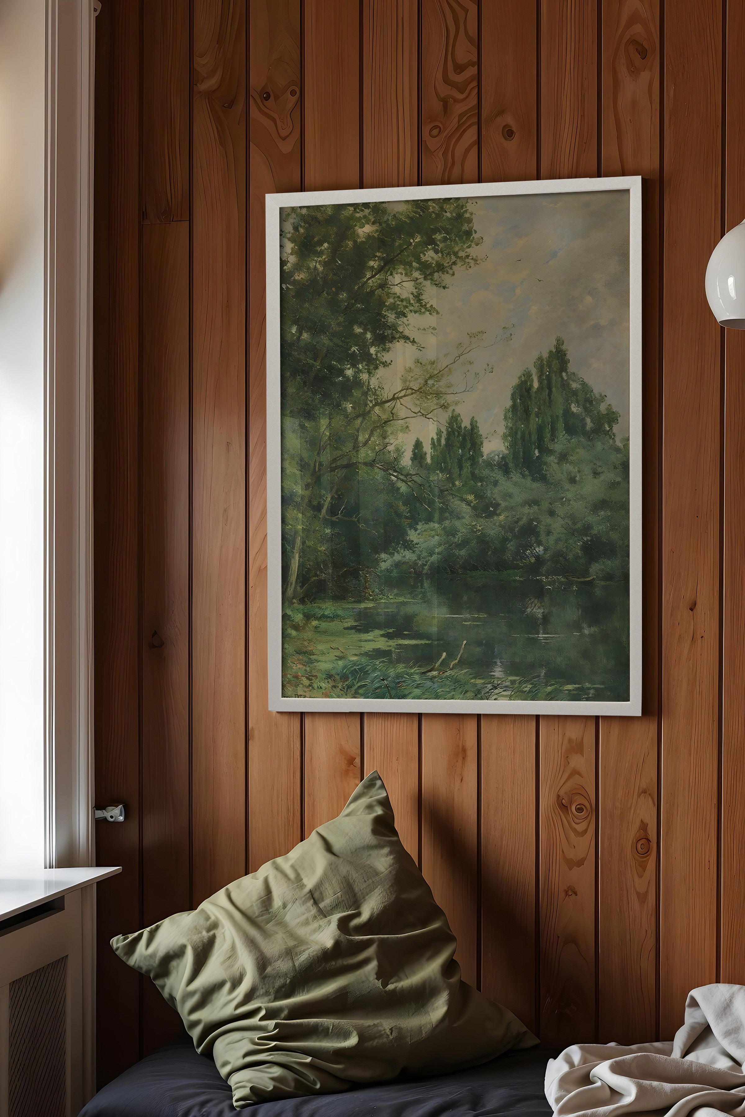 Vintage Tablo, Beyaz Çerçeveli Poster, Vintage Duvar Dekoru