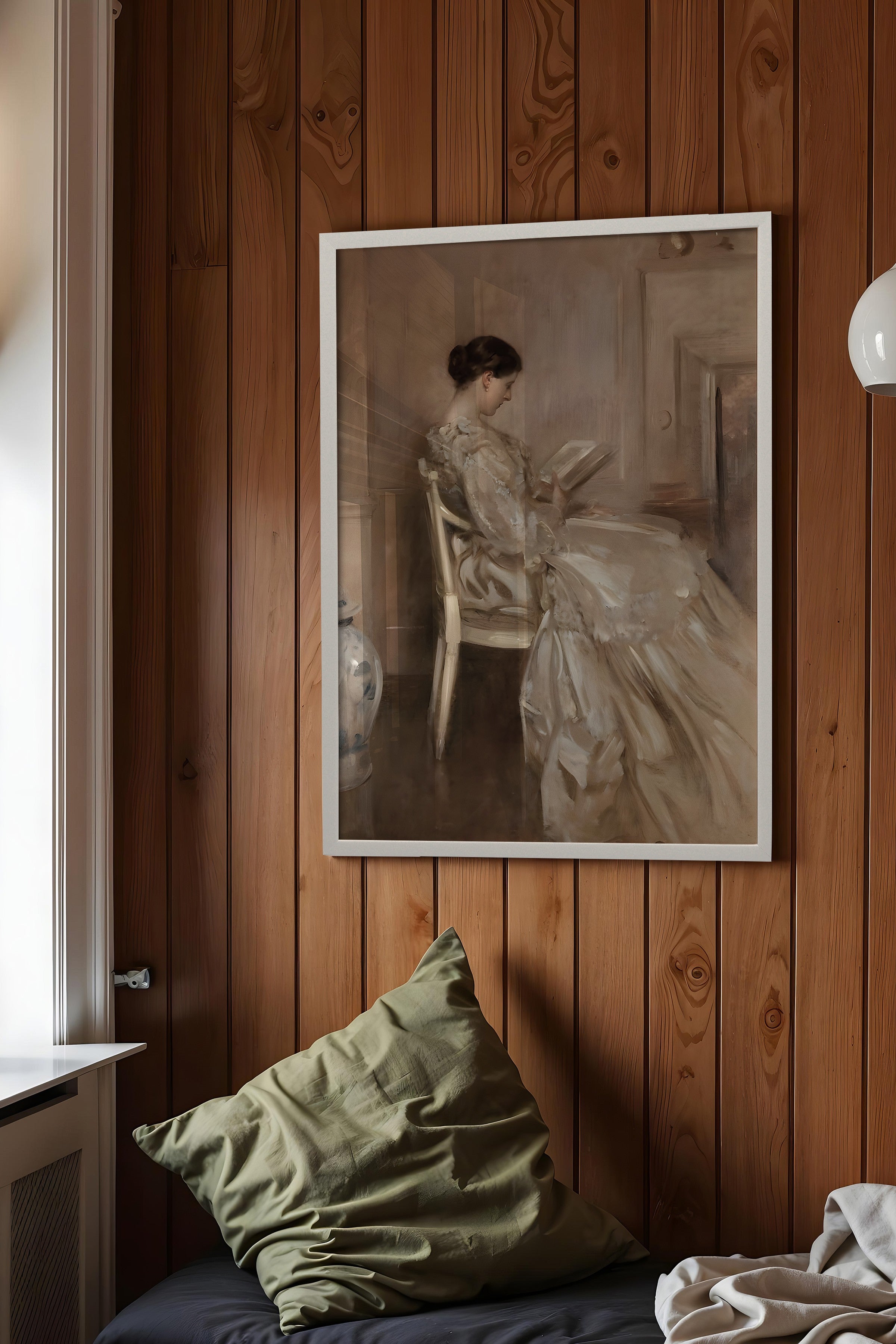 Vintage Tablo, Beyaz Çerçeveli Poster, Vintage Duvar Dekoru