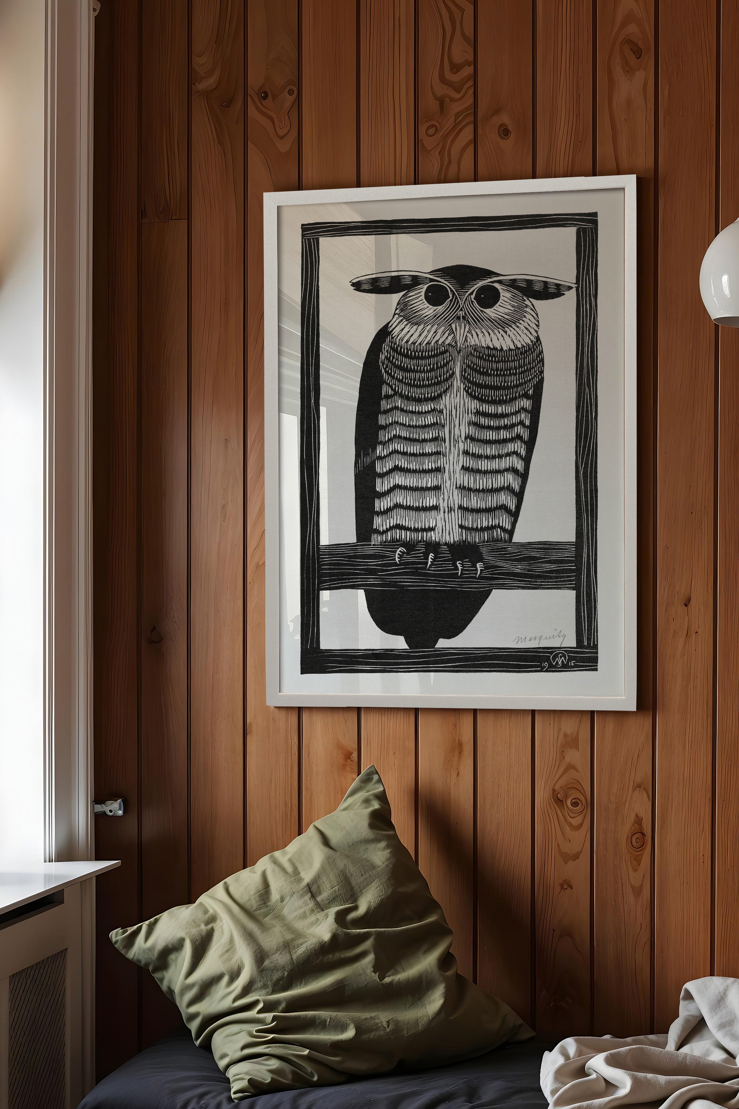 Vintage Tablo, Beyaz Çerçeveli Poster, Vintage Duvar Dekoru