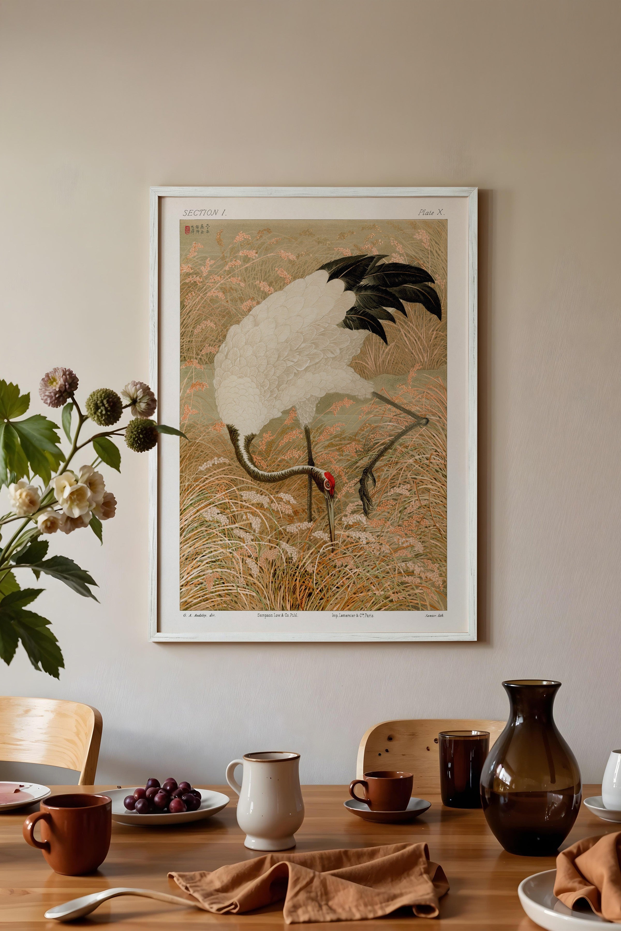 Vintage Tablo, Beyaz Çerçeveli Poster, Vintage Duvar Dekoru