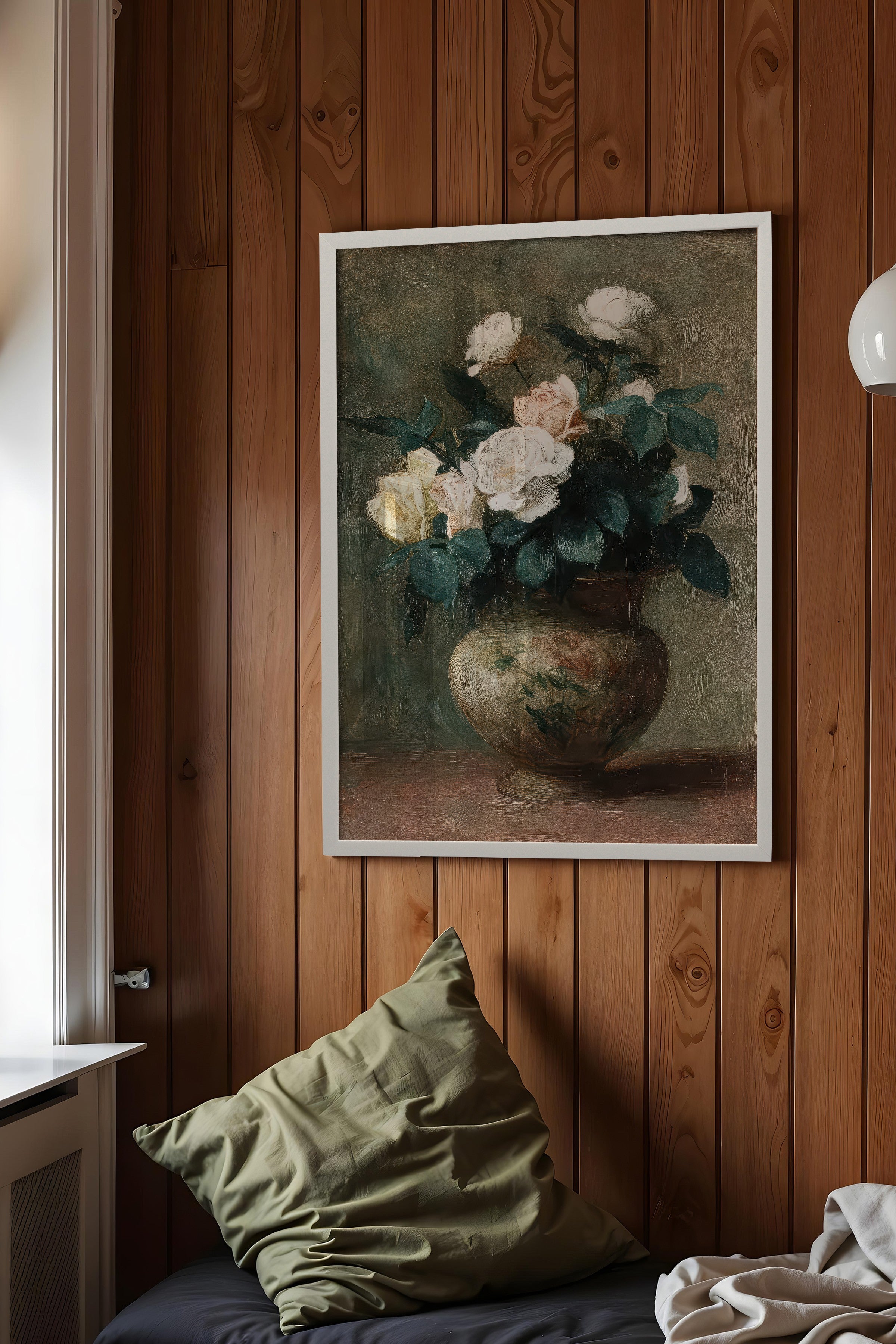 Vintage Tablo, Beyaz Çerçeveli Poster, Vintage Duvar Dekoru