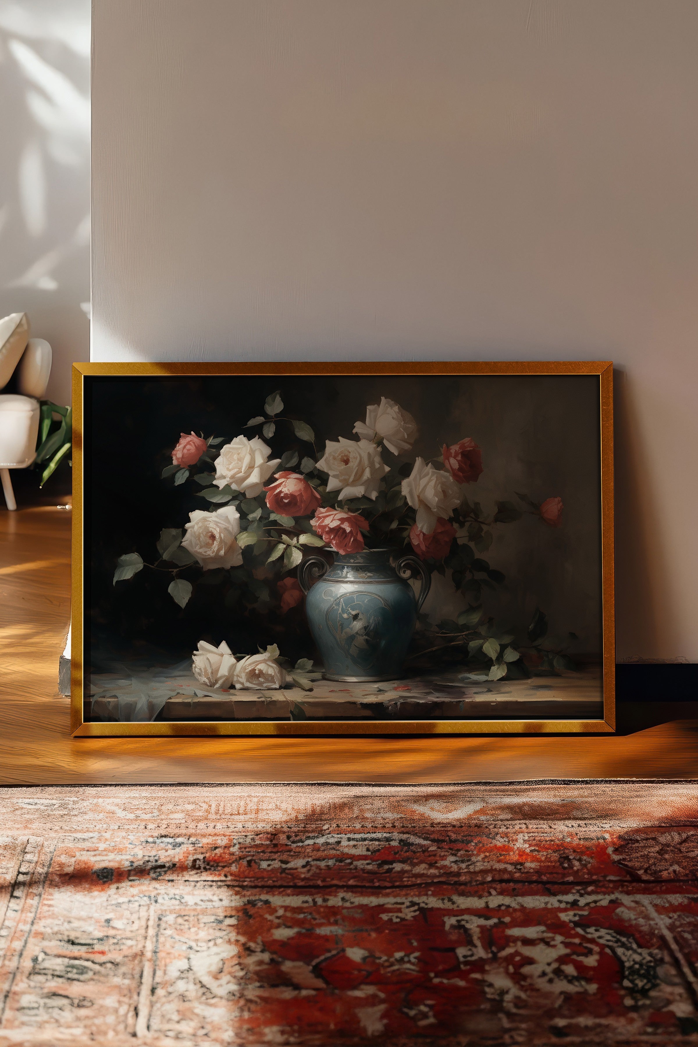 Vintage Tablo, Gold Çerçeveli Poster, Vintage Duvar Dekoru