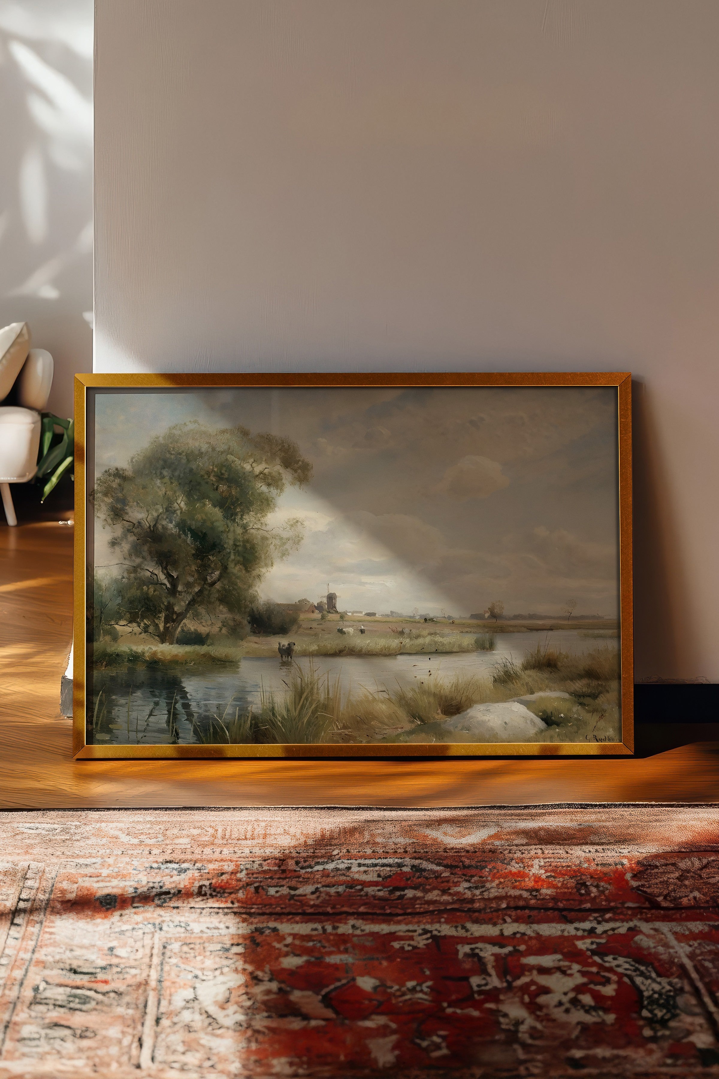 Vintage Tablo, Gold Çerçeveli Poster, Vintage Duvar Dekoru