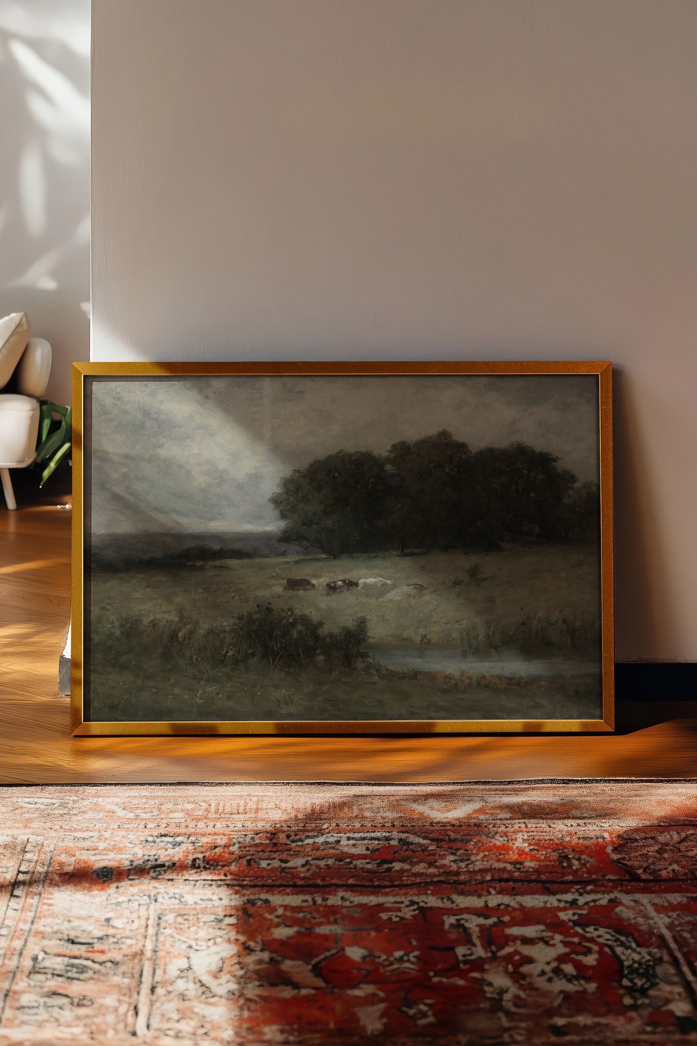 Vintage Tablo, Gold Çerçeveli Poster, Vintage Duvar Dekoru