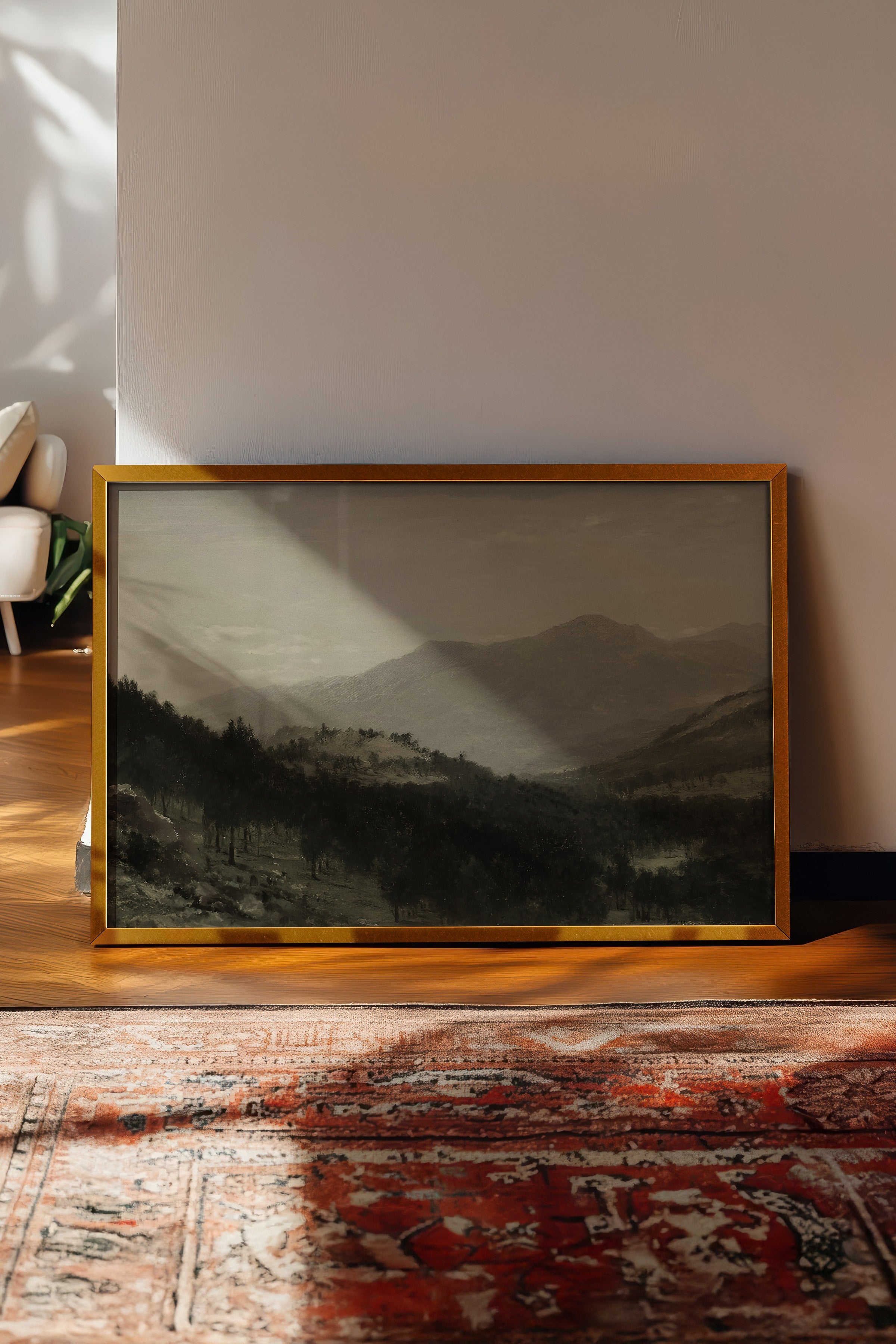 Vintage Tablo, Gold Çerçeveli Poster, Vintage Duvar Dekoru