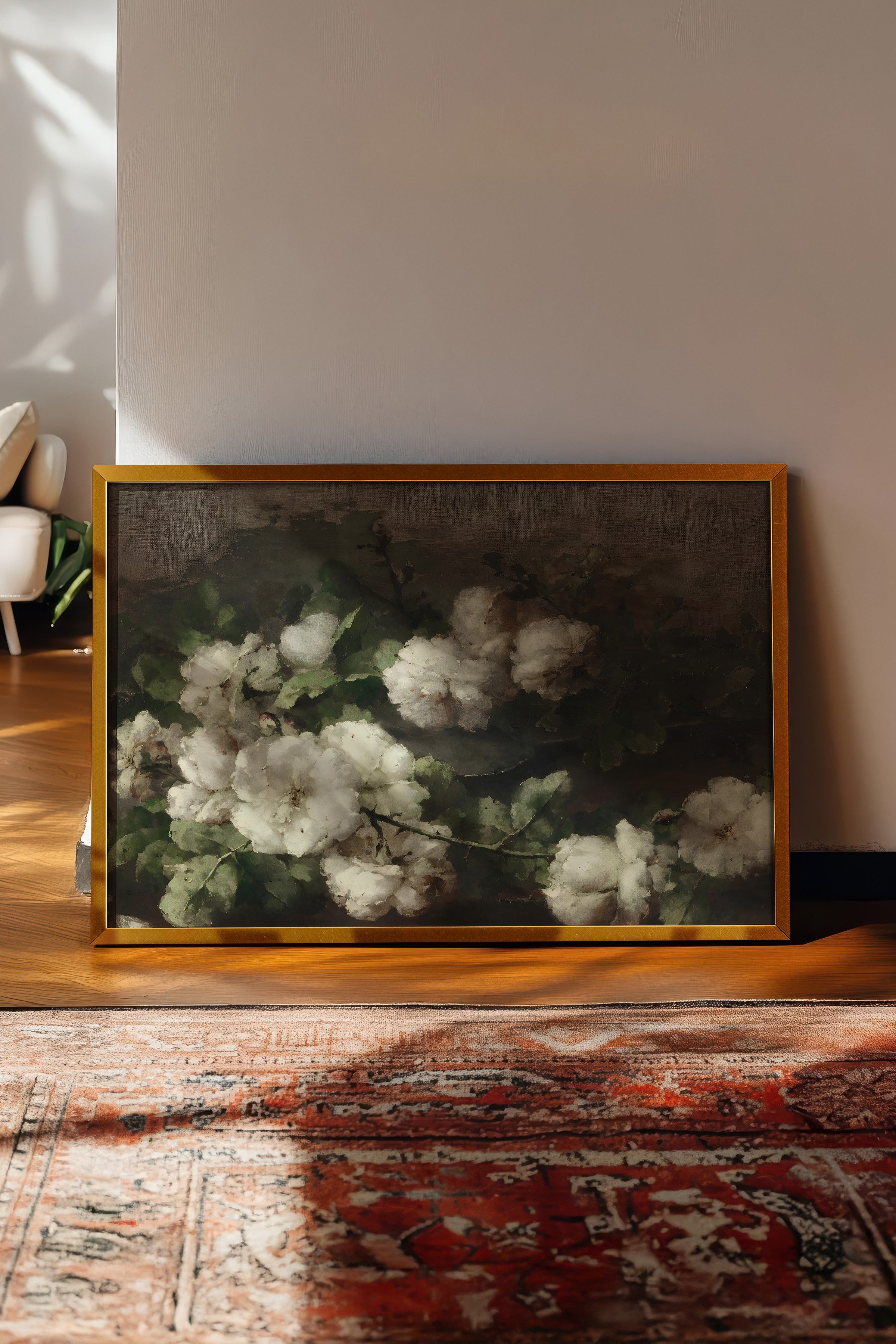 Vintage Tablo, Gold Çerçeveli Poster, Vintage Duvar Dekoru
