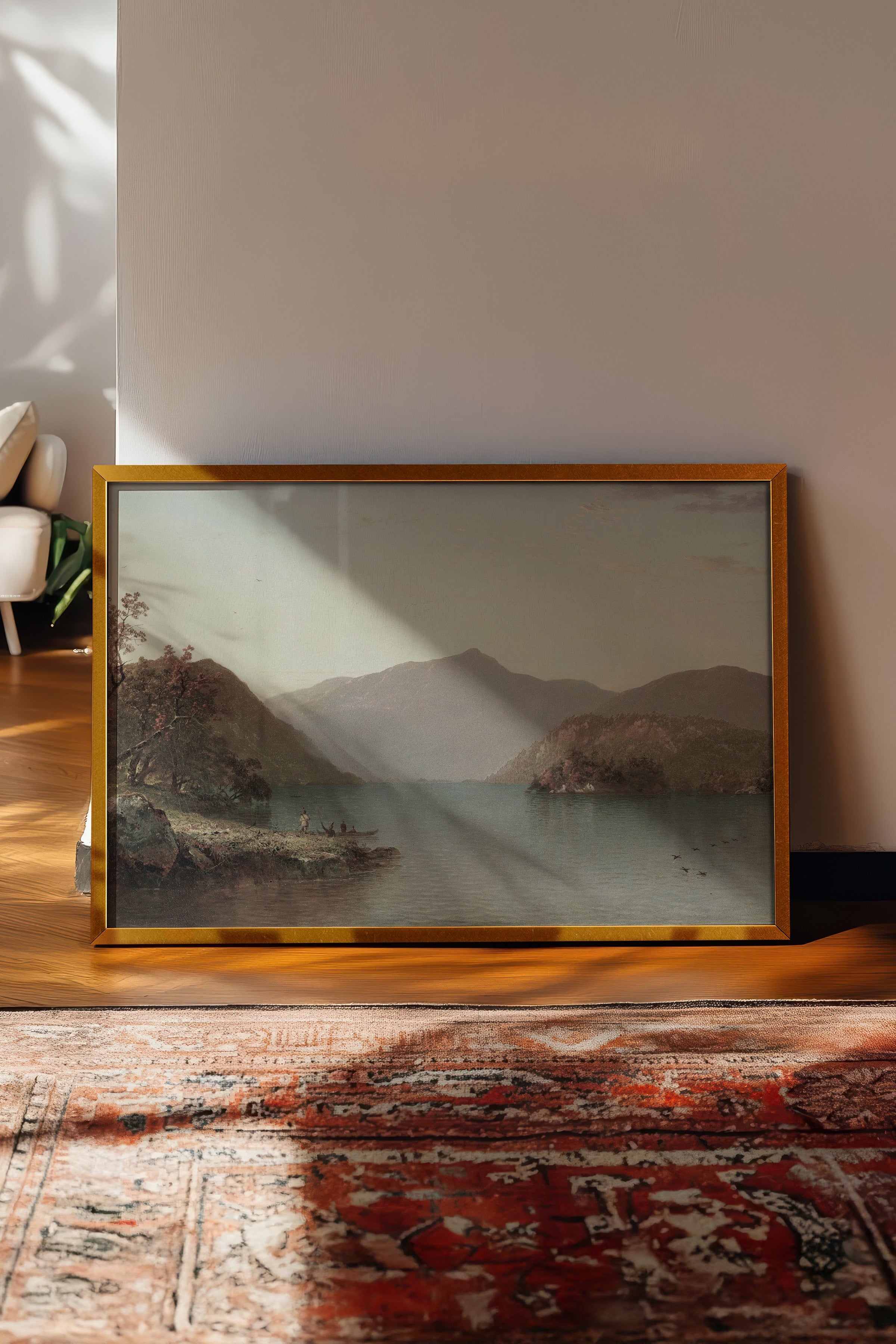 Vintage Tablo, Gold Çerçeveli Poster, Vintage Duvar Dekoru