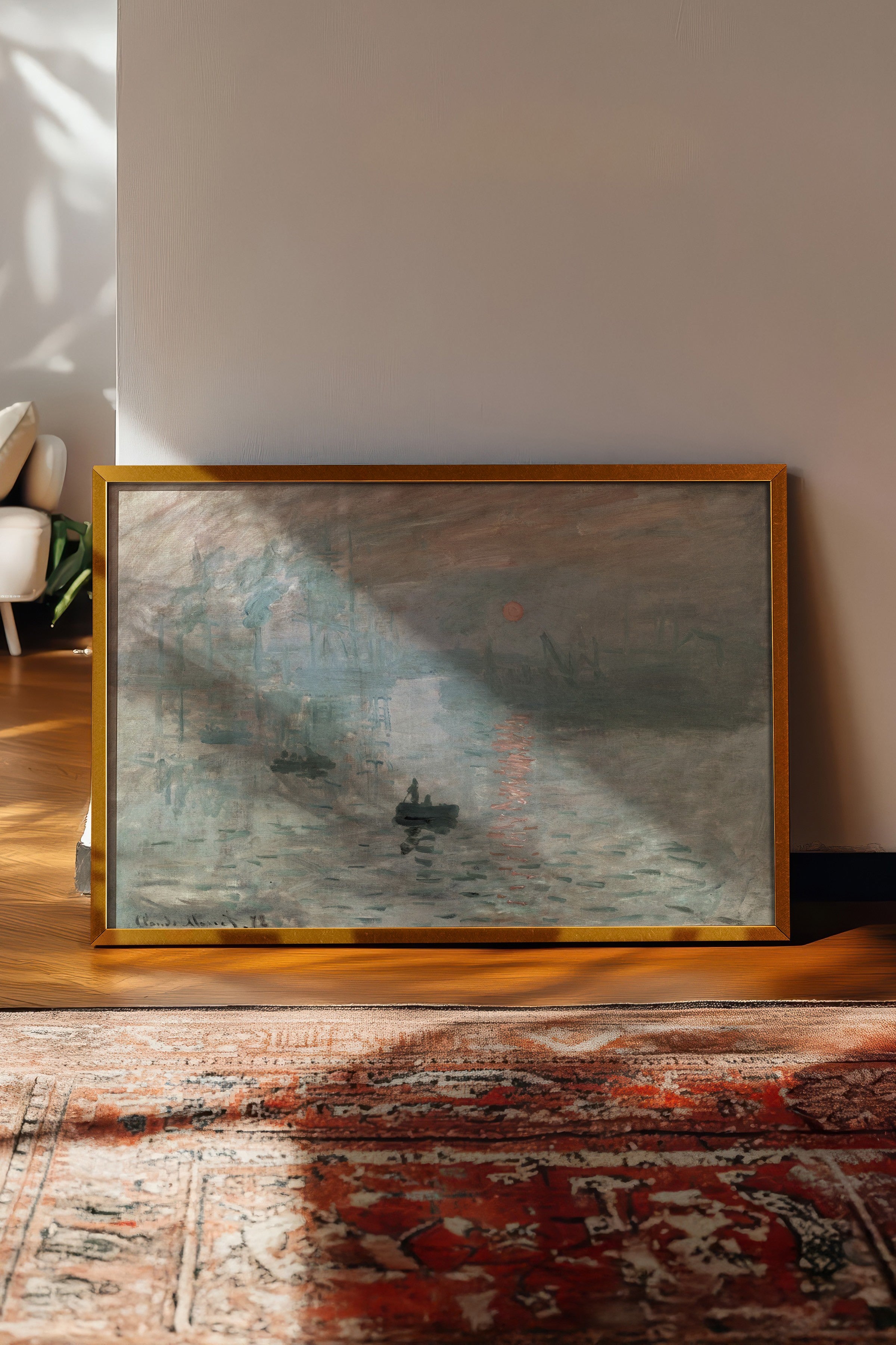Vintage Tablo, Gold Çerçeveli Poster, Vintage Duvar Dekoru