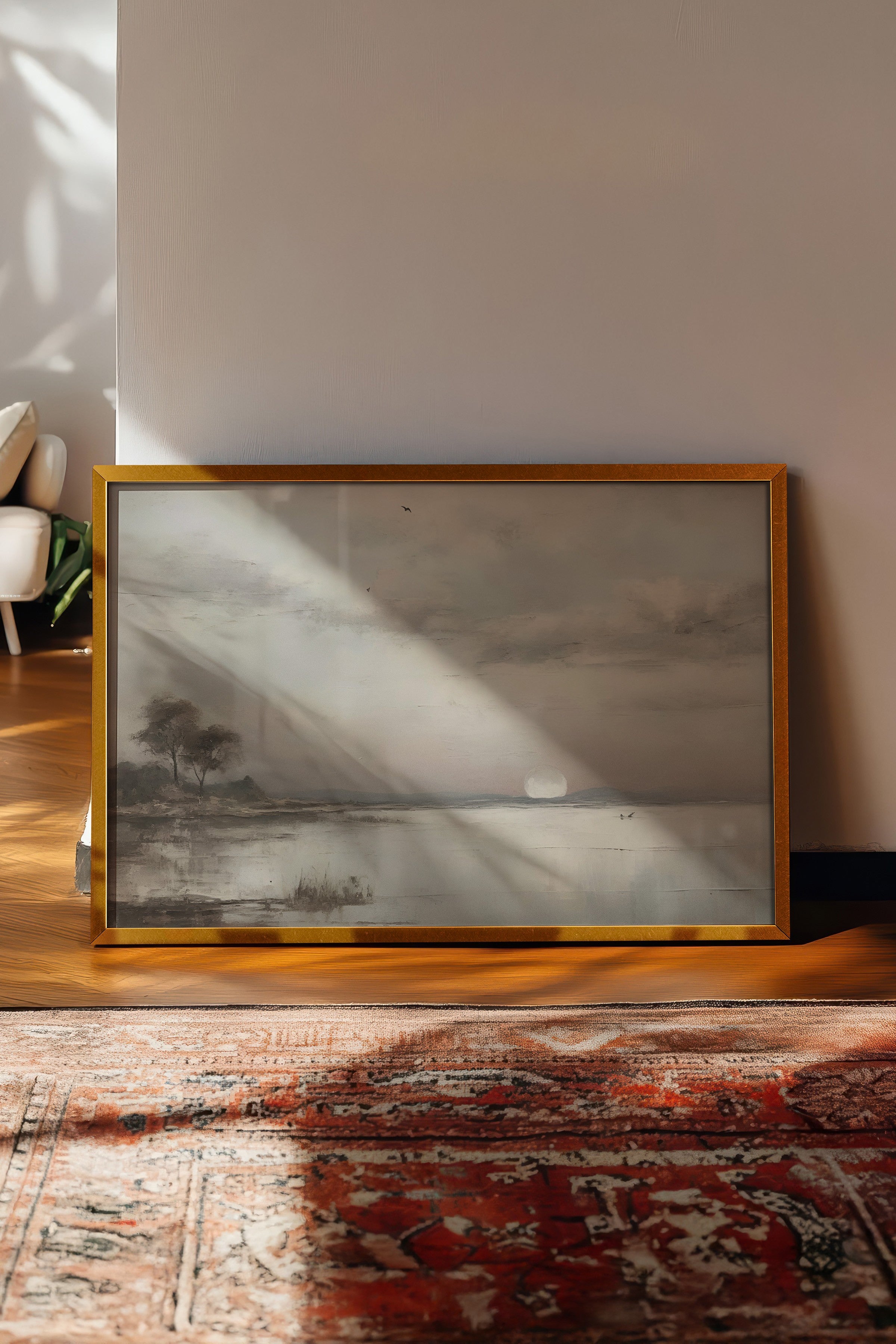 Vintage Tablo, Gold Çerçeveli Poster, Vintage Duvar Dekoru
