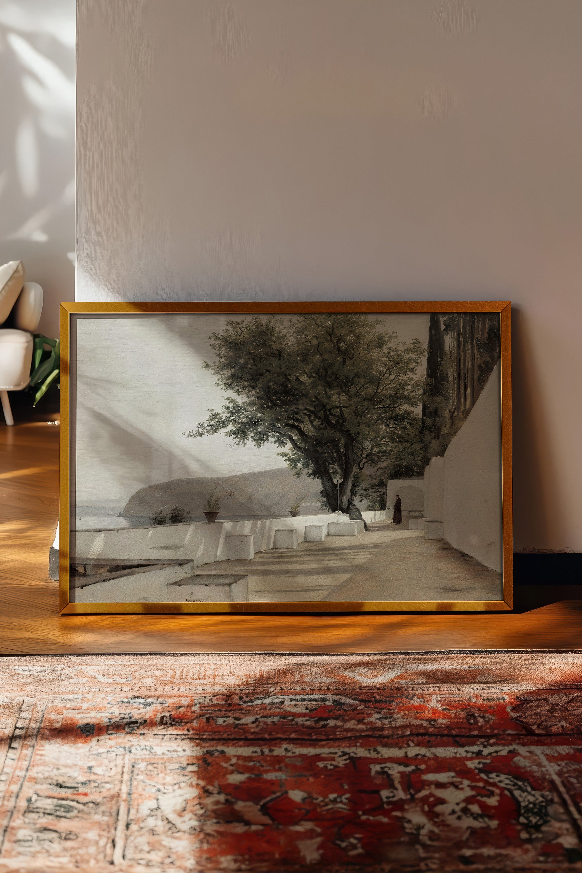 Vintage Tablo, Gold Çerçeveli Poster, Vintage Duvar Dekoru