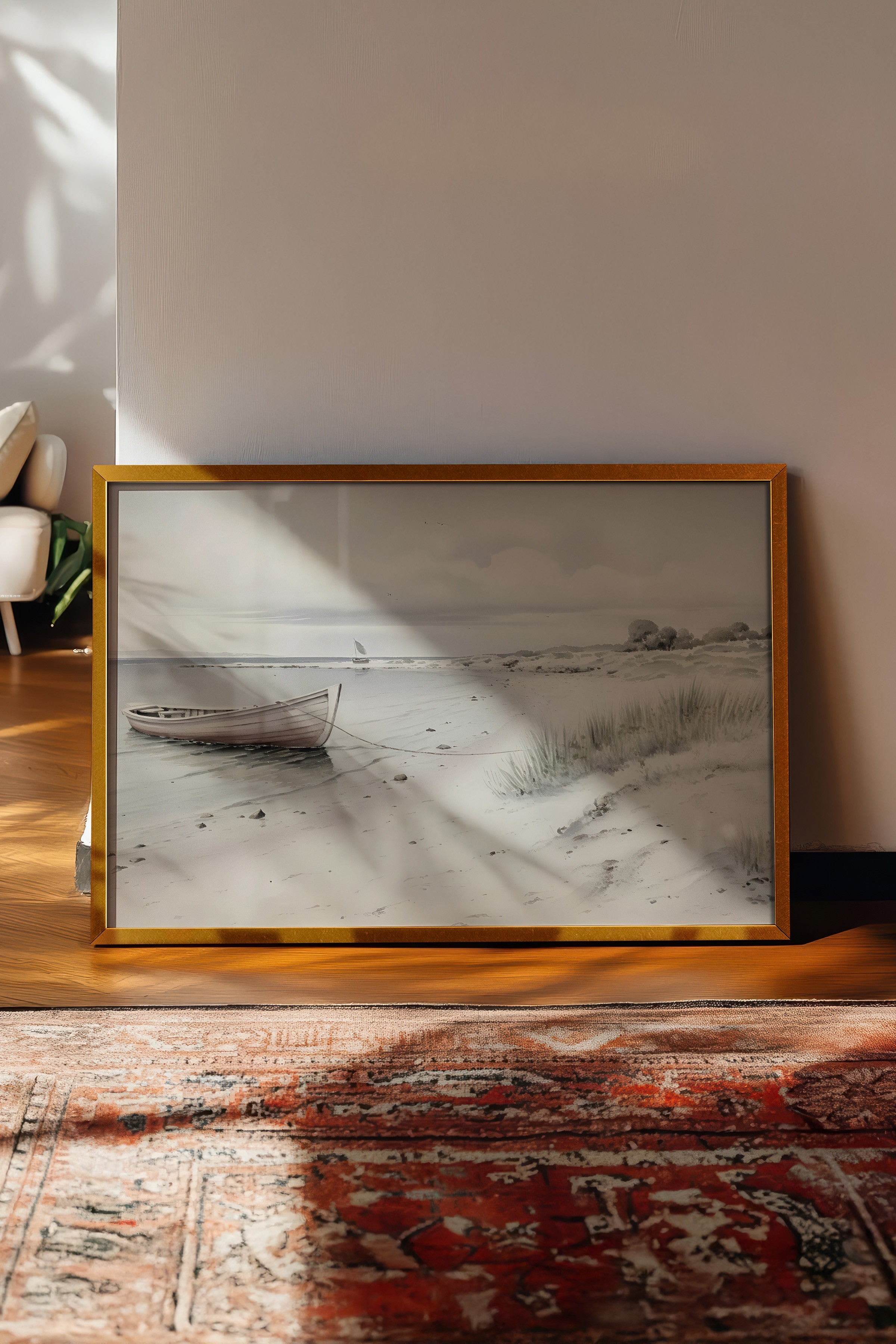 Vintage Tablo, Gold Çerçeveli Poster, Vintage Duvar Dekoru