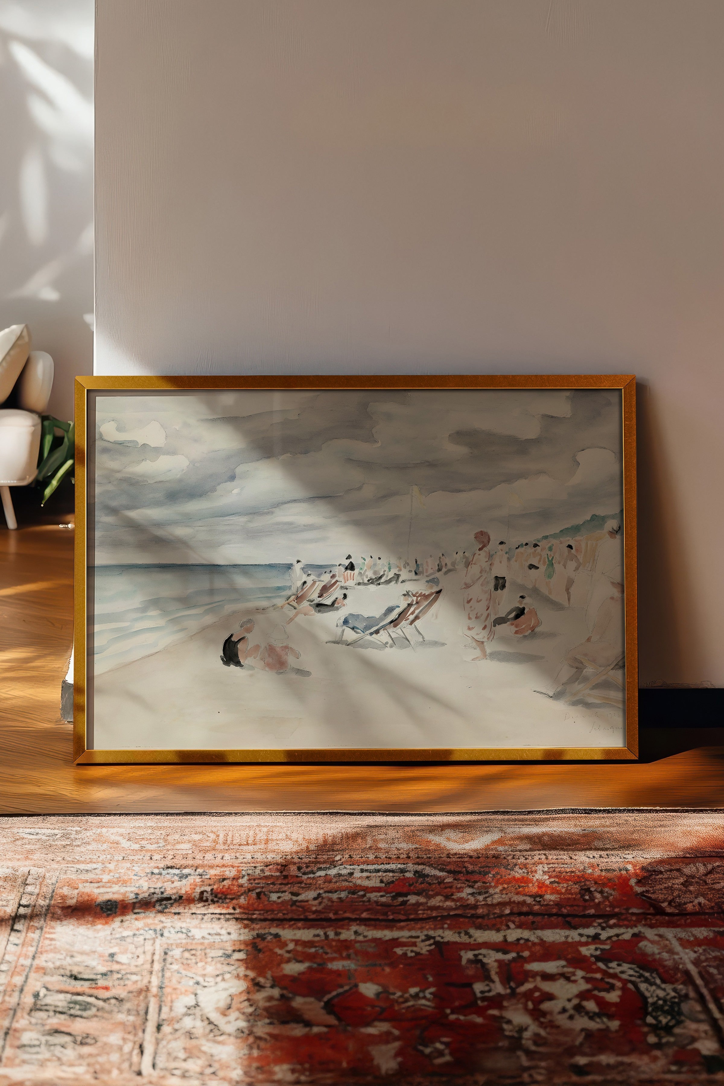 Vintage Tablo, Gold Çerçeveli Poster, Vintage Duvar Dekoru